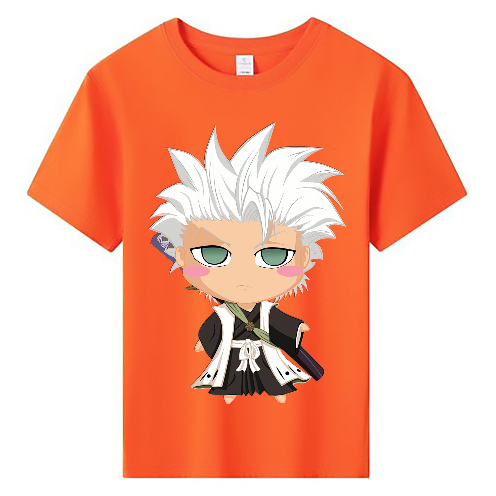 （画像用） ブリーチ 日番谷冬獅郎（ひつがや とうしろう） BLEACH Hitsugaya Toushirou 綿100％キッズTシャツ（フロントプリント）