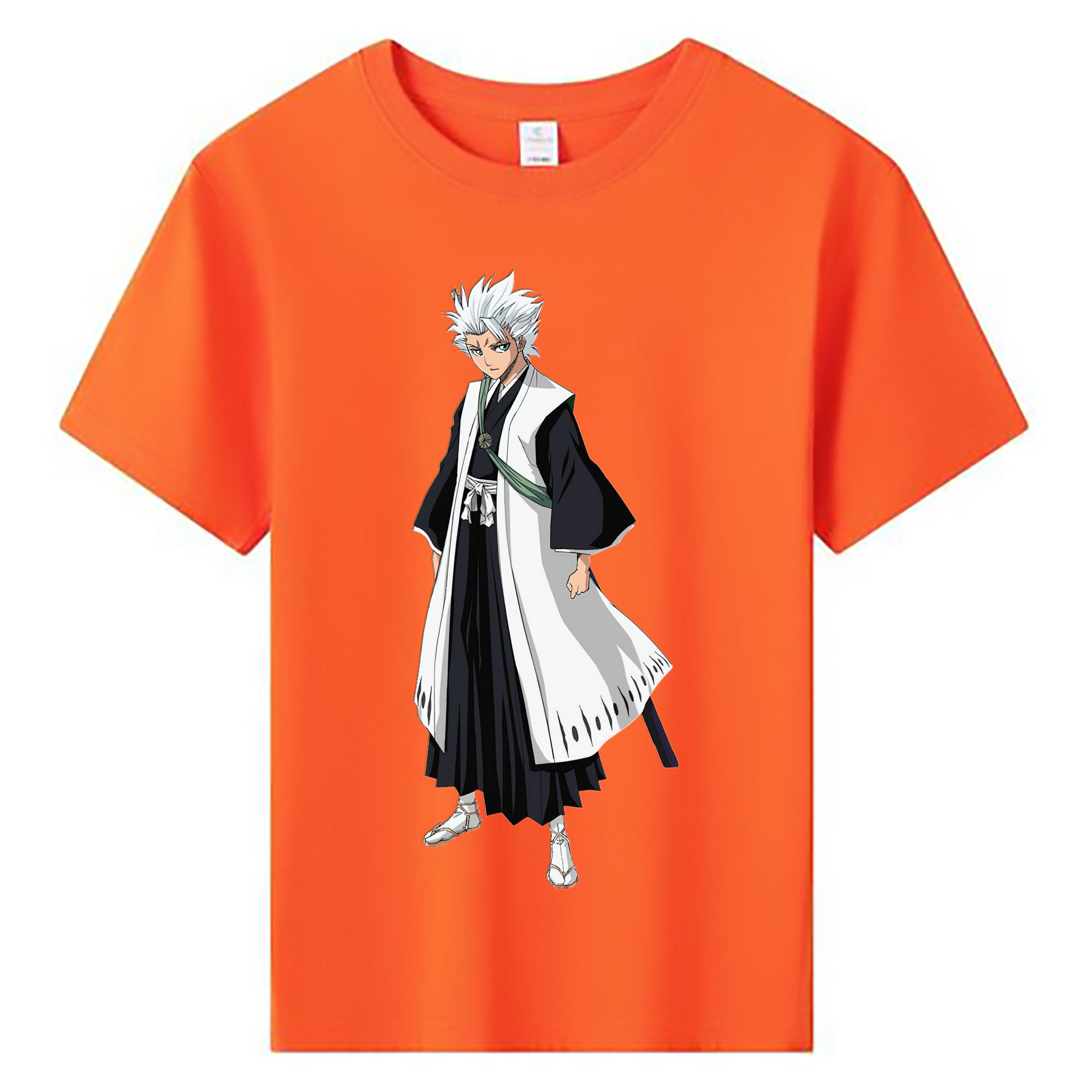 （画像用） ブリーチ 日番谷冬獅郎（ひつがや とうしろう） BLEACH Hitsugaya Toushirou 綿100％キッズTシャツ（フロントプリント）
