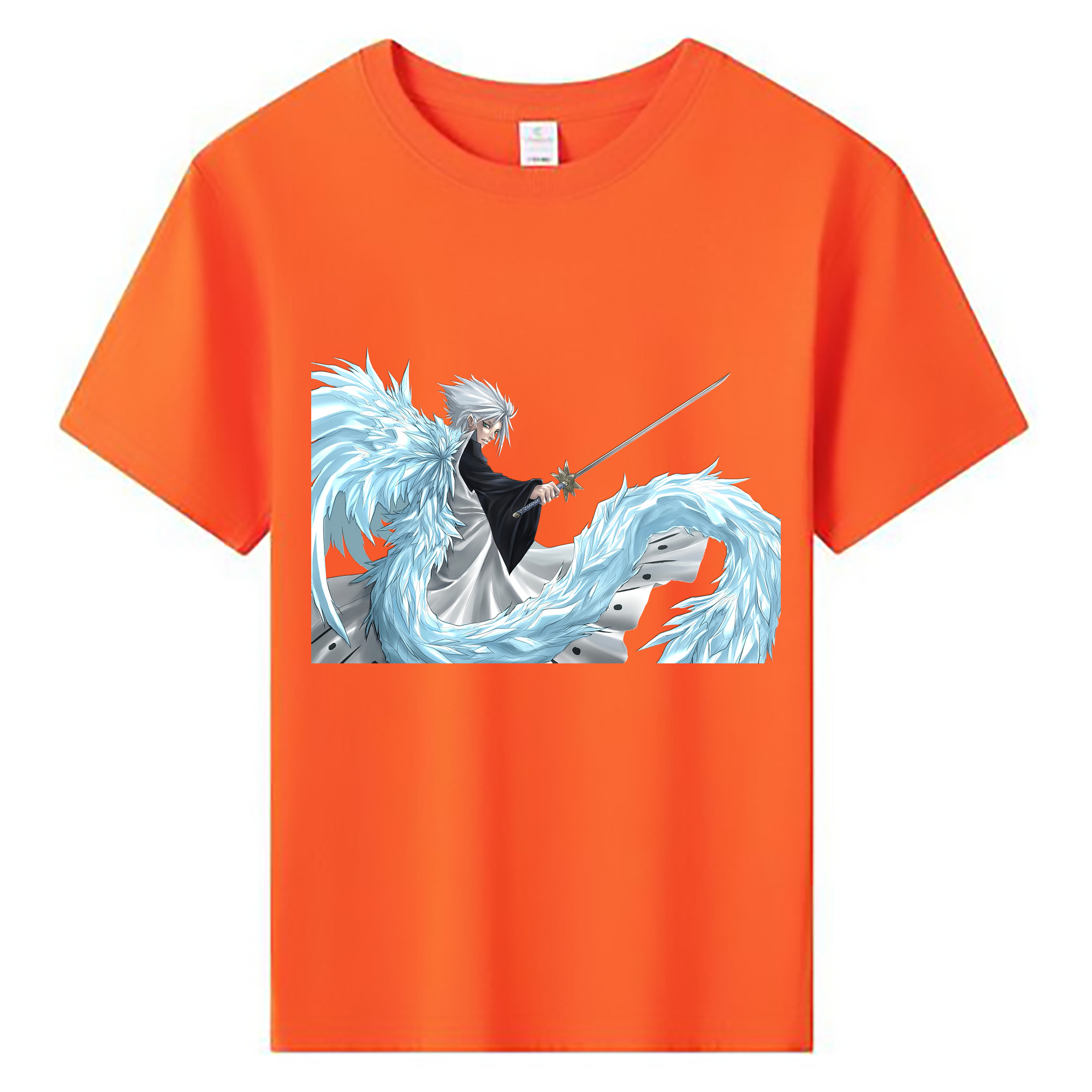 （画像用） ブリーチ 日番谷冬獅郎（ひつがや とうしろう） BLEACH Hitsugaya Toushirou 綿100％キッズTシャツ（フロントプリント）