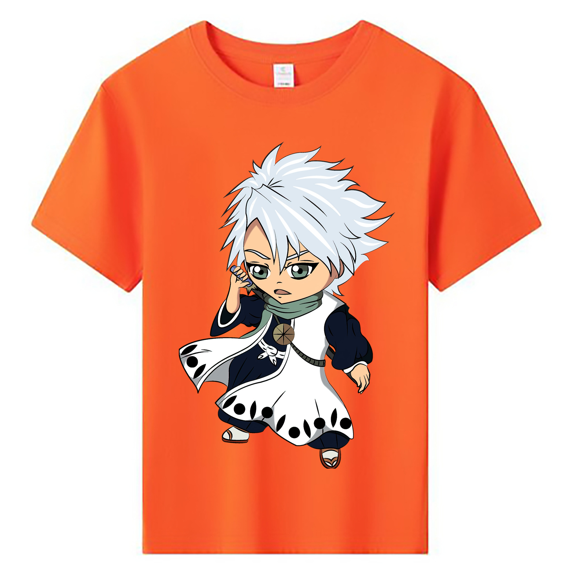 （画像用） ブリーチ 日番谷冬獅郎（ひつがや とうしろう） BLEACH Hitsugaya Toushirou 綿100％キッズTシャツ（フロントプリント）
