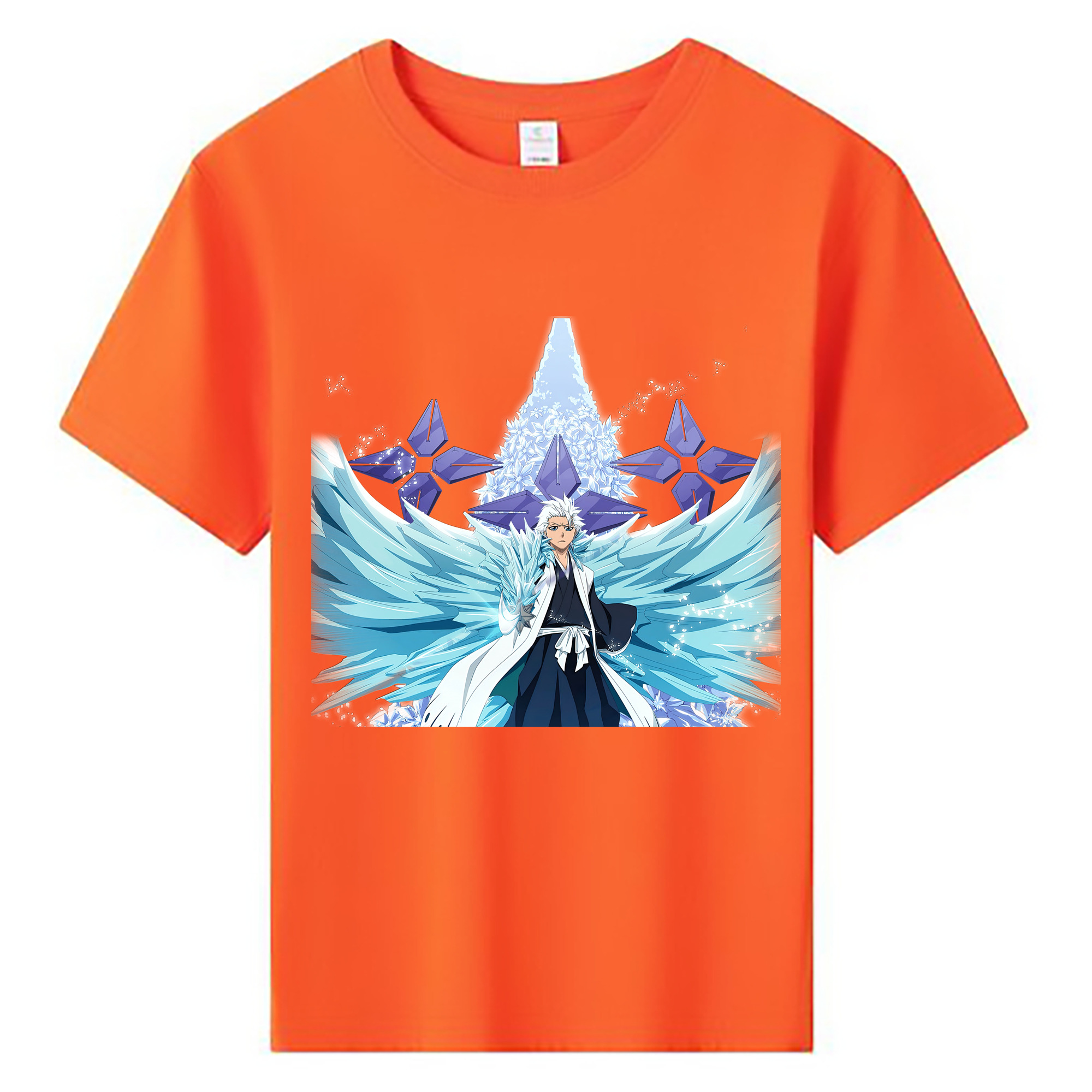 （画像用） ブリーチ 日番谷冬獅郎（ひつがや とうしろう） BLEACH Hitsugaya Toushirou 綿100％キッズTシャツ（フロントプリント）