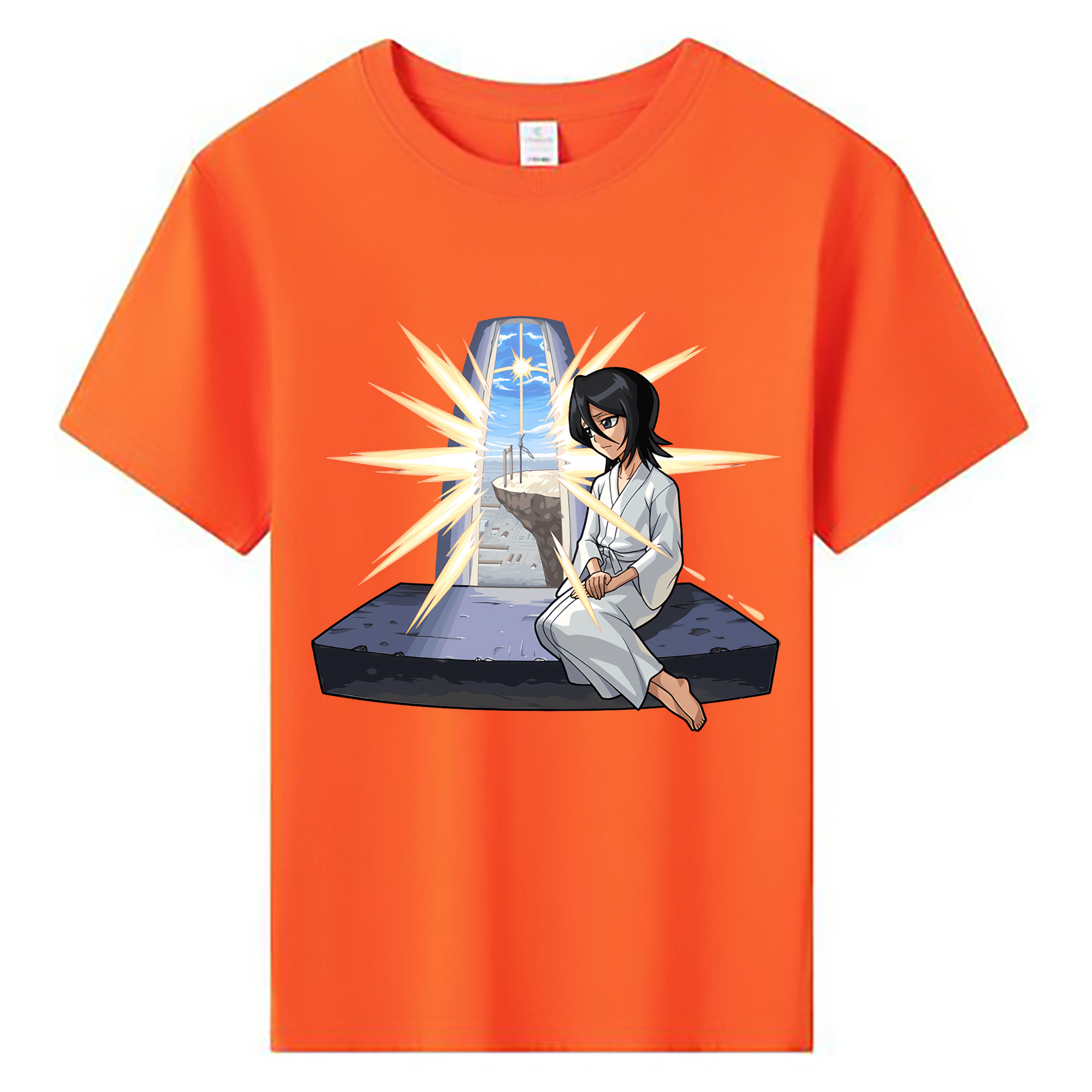 （画像用） ブリーチ 朽木ルキア BLEACH Kuchiki Rukia 綿100％キッズTシャツ（フロントプリント）