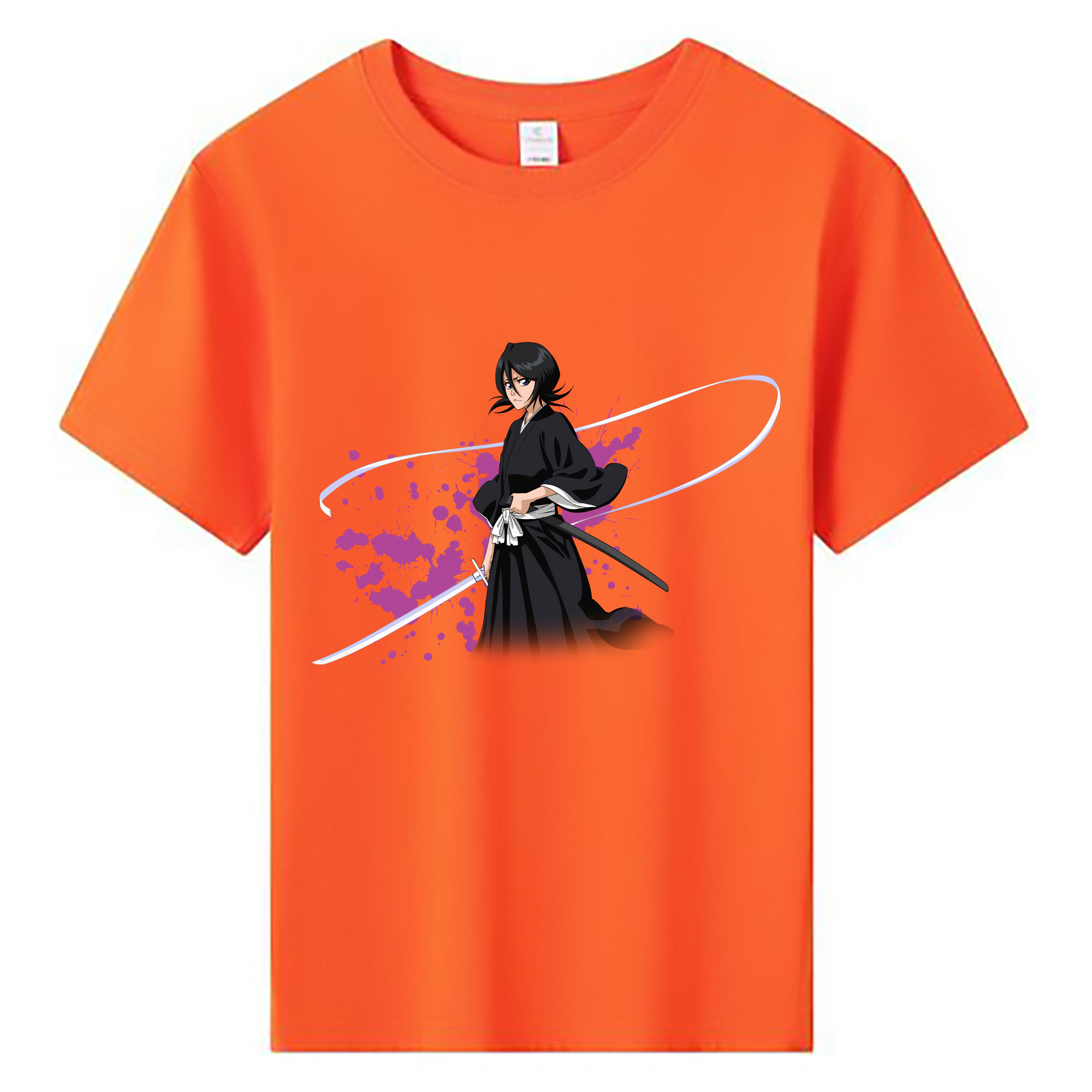 （画像用） ブリーチ 朽木ルキア BLEACH Kuchiki Rukia 綿100％キッズTシャツ（フロントプリント）