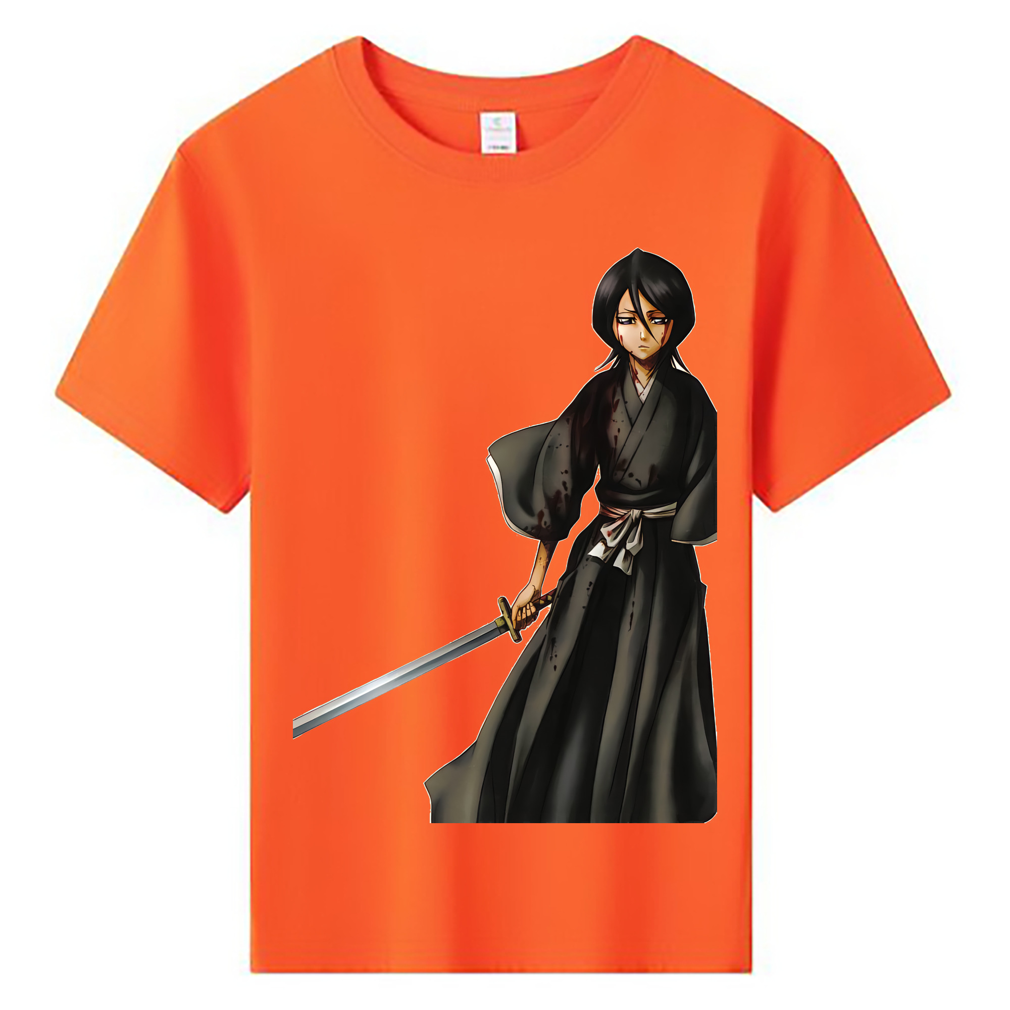 （画像用） ブリーチ 朽木ルキア BLEACH Kuchiki Rukia 綿100％キッズTシャツ（フロントプリント）