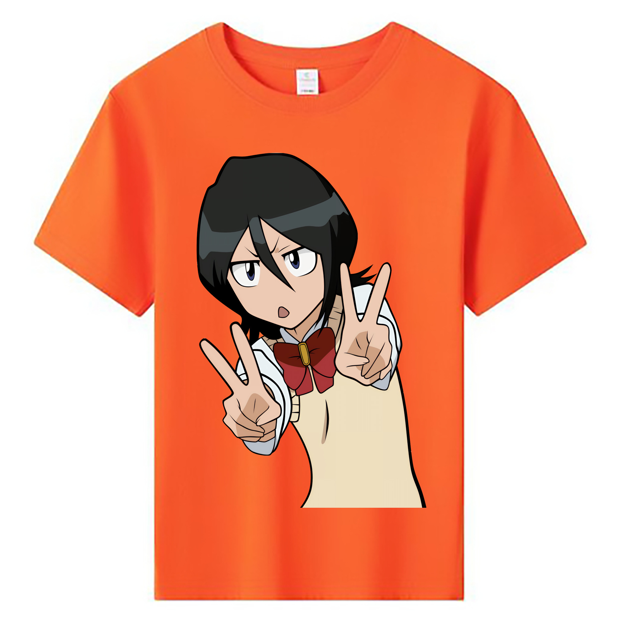 （画像用） ブリーチ 朽木ルキア BLEACH Kuchiki Rukia 綿100％キッズTシャツ（フロントプリント）