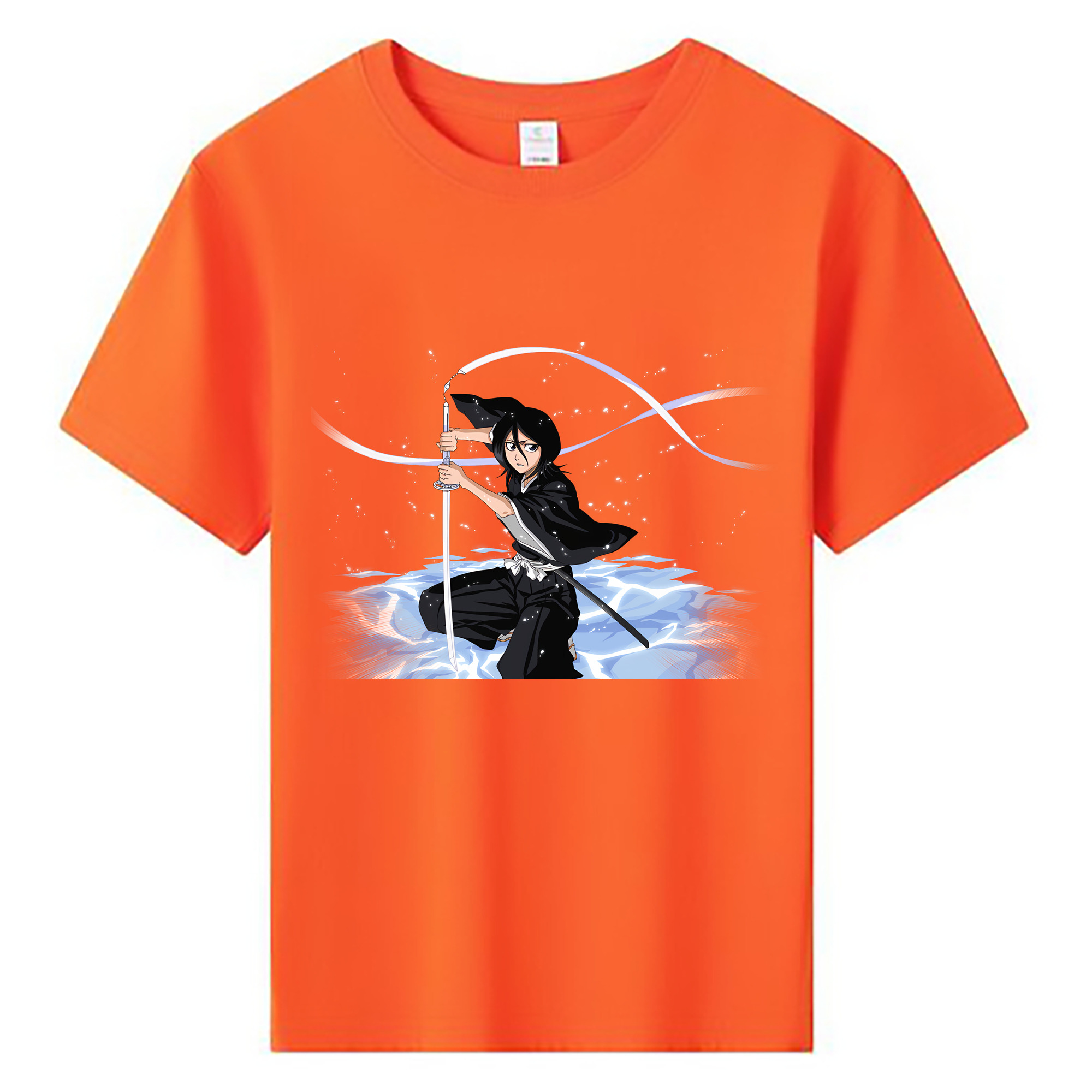 （画像用） ブリーチ 朽木ルキア BLEACH Kuchiki Rukia 綿100％キッズTシャツ（フロントプリント）