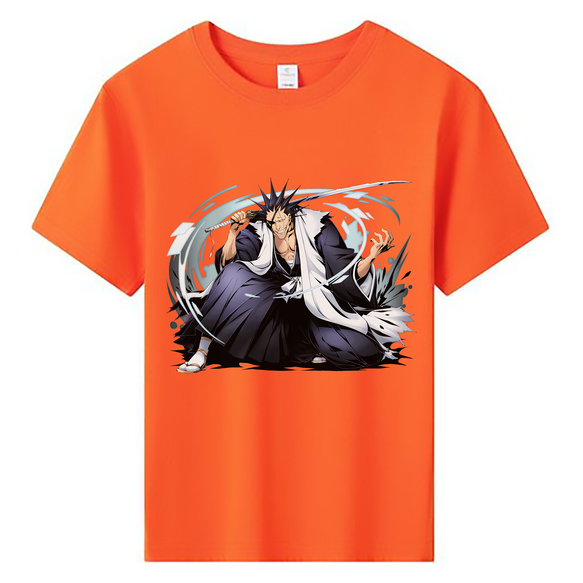 （画像用） ブリーチ ざらき けんぱち BLEACH Zaraki Kenpachi 綿100％キッズTシャツ（フロントプリント）