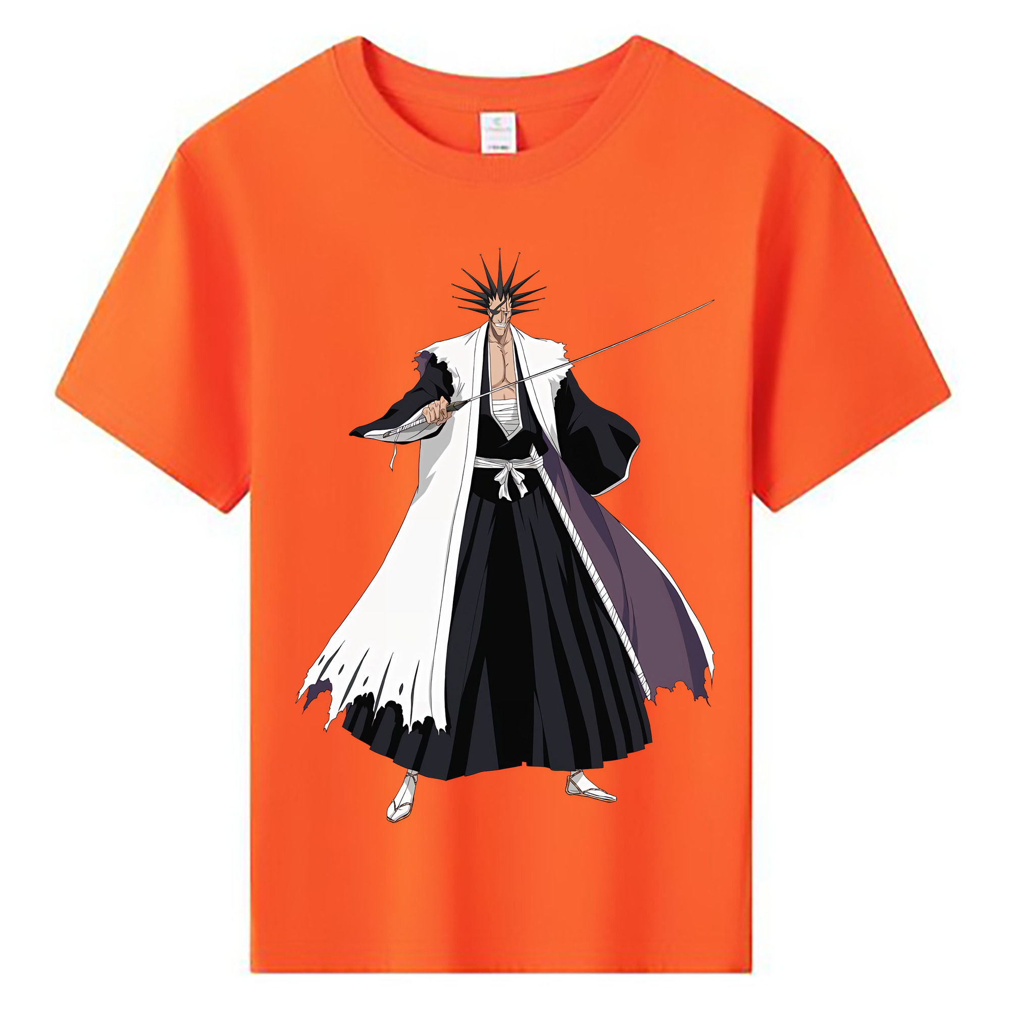 （画像用） ブリーチ ざらき けんぱち BLEACH Zaraki Kenpachi 綿100％キッズTシャツ（フロントプリント）