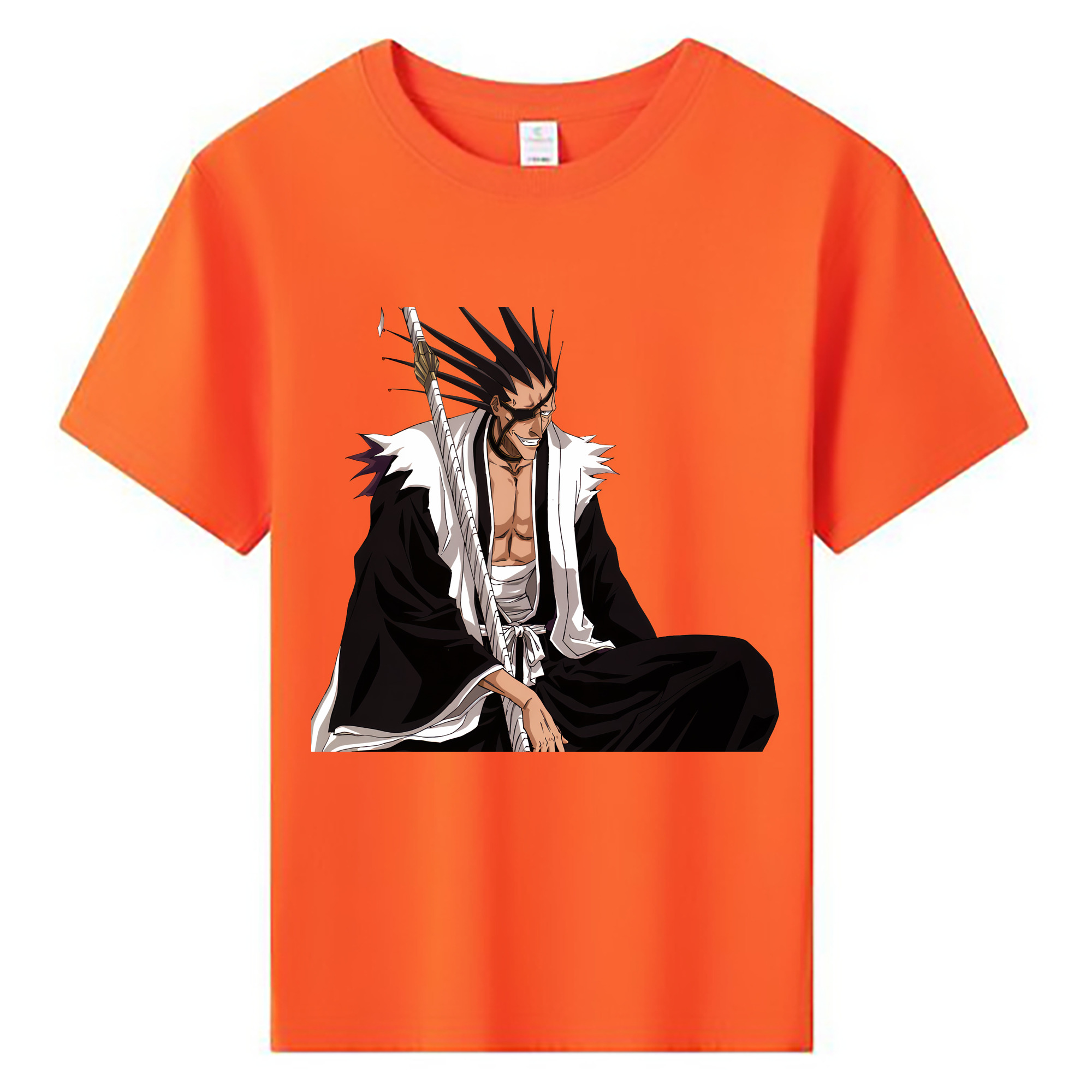 （画像用） ブリーチ ざらき けんぱち BLEACH Zaraki Kenpachi 綿100％キッズTシャツ（フロントプリント）