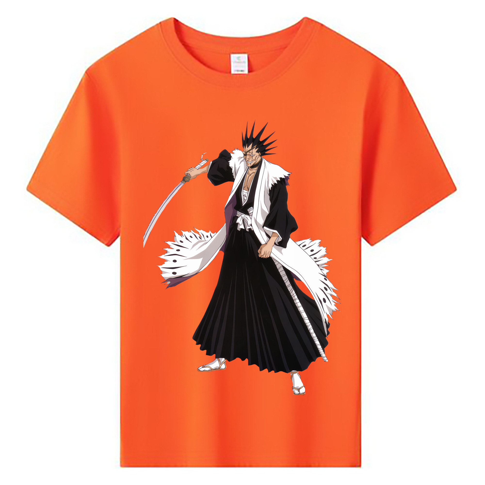 （画像用） ブリーチ ざらき けんぱち BLEACH Zaraki Kenpachi 綿100％キッズTシャツ（フロントプリント）