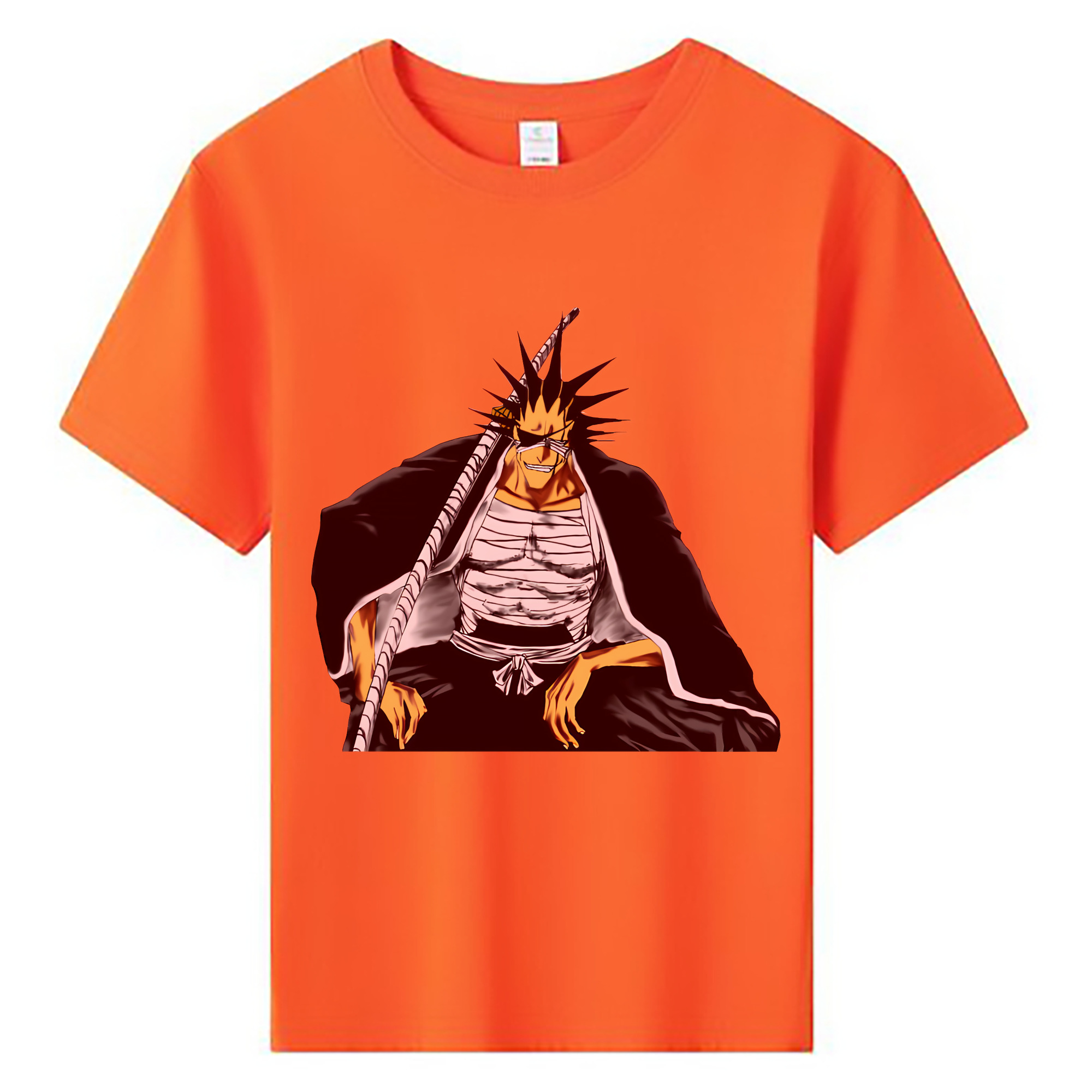 （画像用） ブリーチ ざらき けんぱち BLEACH Zaraki Kenpachi 綿100％キッズTシャツ（フロントプリント）