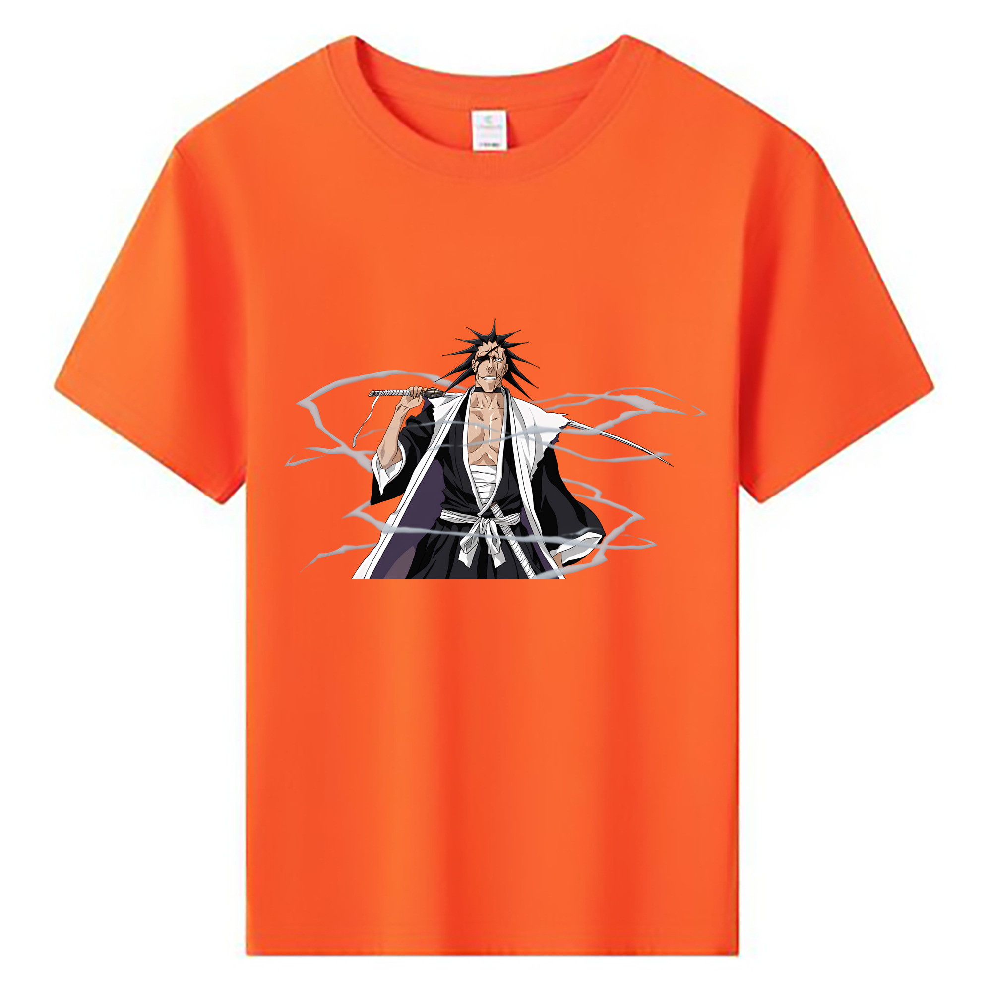 （画像用） ブリーチ ざらき けんぱち BLEACH Zaraki Kenpachi 綿100％キッズTシャツ（フロントプリント）