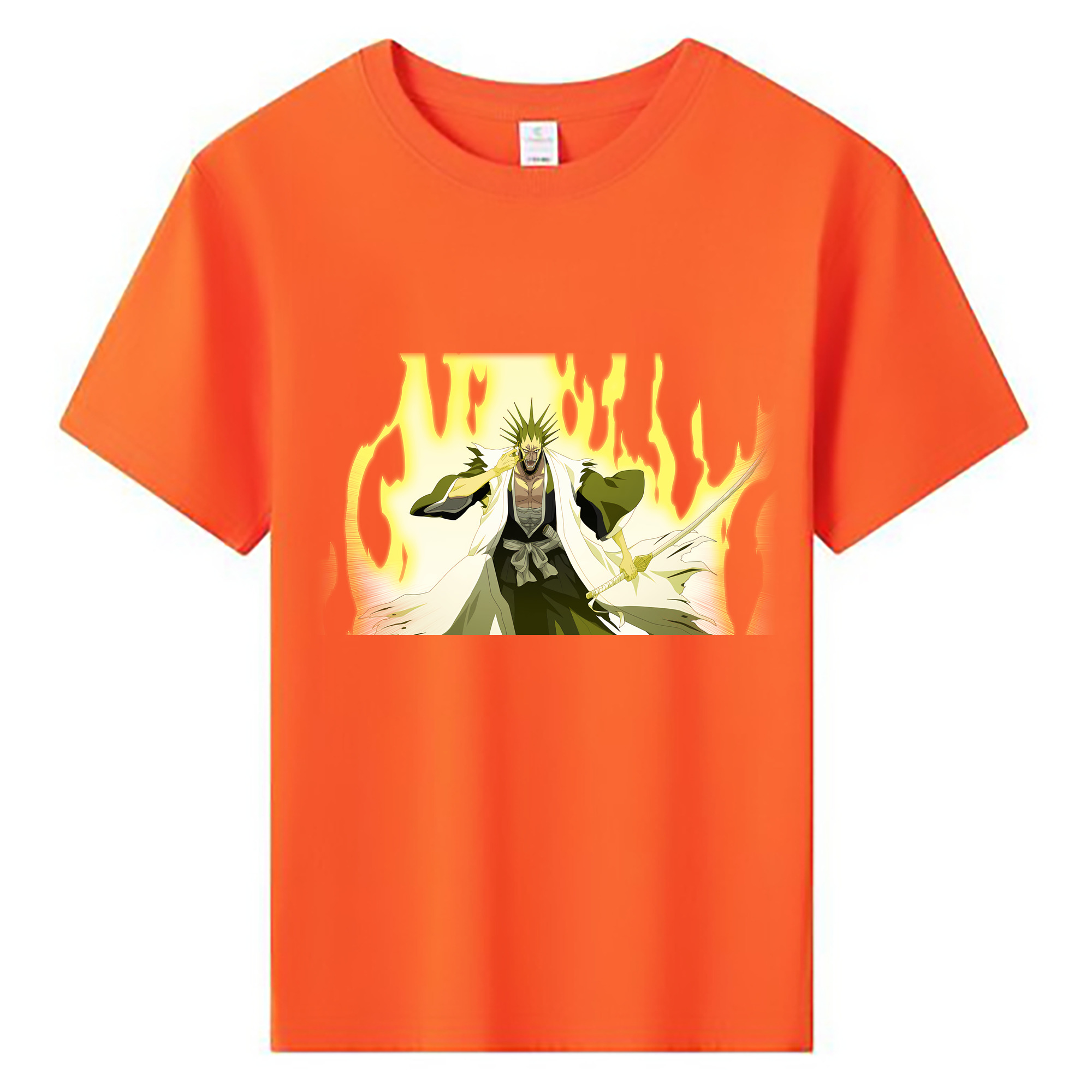 （画像用） ブリーチ ざらき けんぱち BLEACH Zaraki Kenpachi 綿100％キッズTシャツ（フロントプリント）