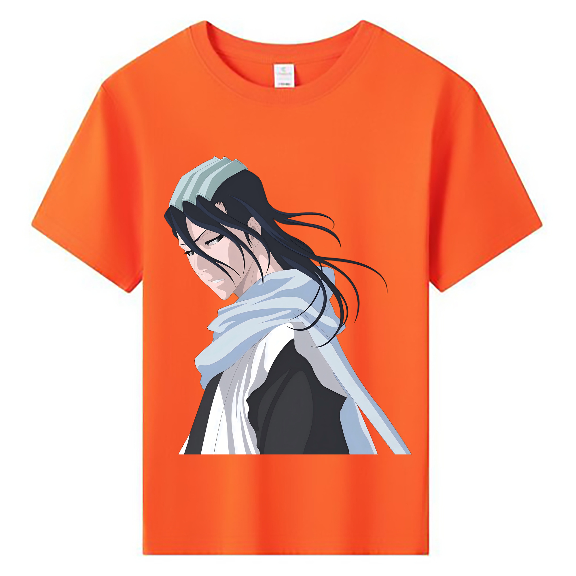 （画像用） ブリーチ くちき びゃくや BLEACH Kuchiki Byakuya 綿100％キッズTシャツ（フロントプリント）