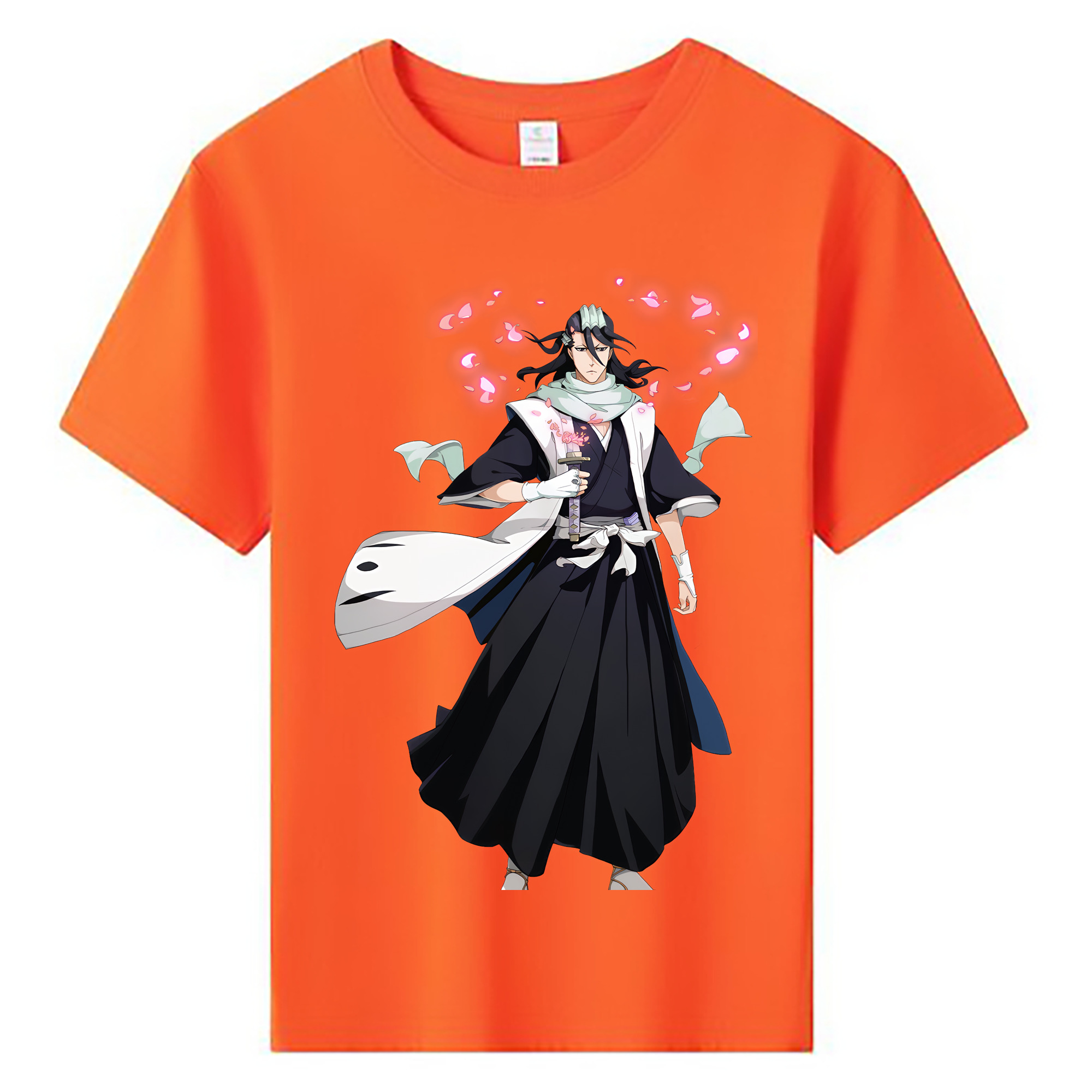 （画像用） ブリーチ くちき びゃくや BLEACH Kuchiki Byakuya 綿100％キッズTシャツ（フロントプリント）