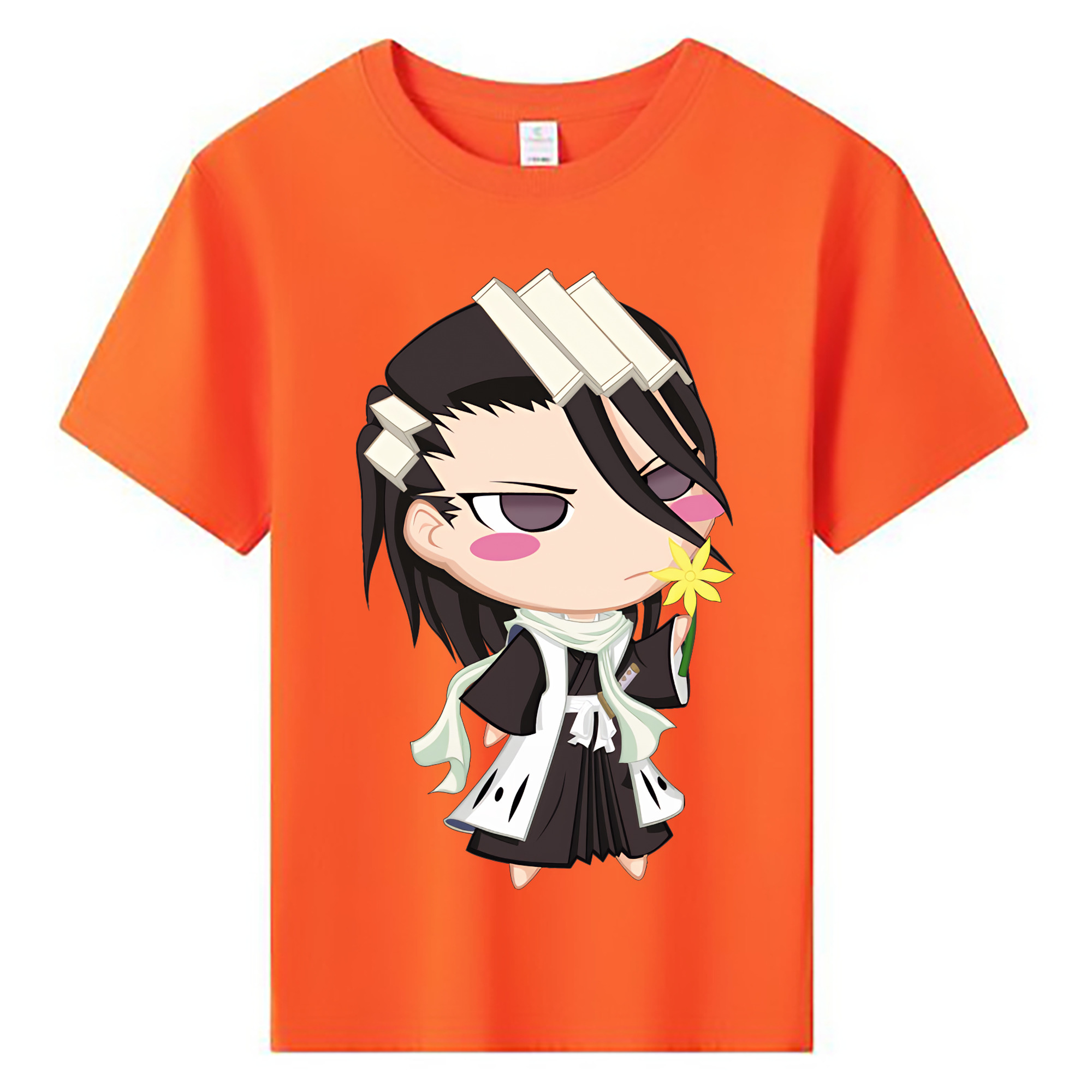 （画像用） ブリーチ くちき びゃくや BLEACH Kuchiki Byakuya 綿100％キッズTシャツ（フロントプリント）