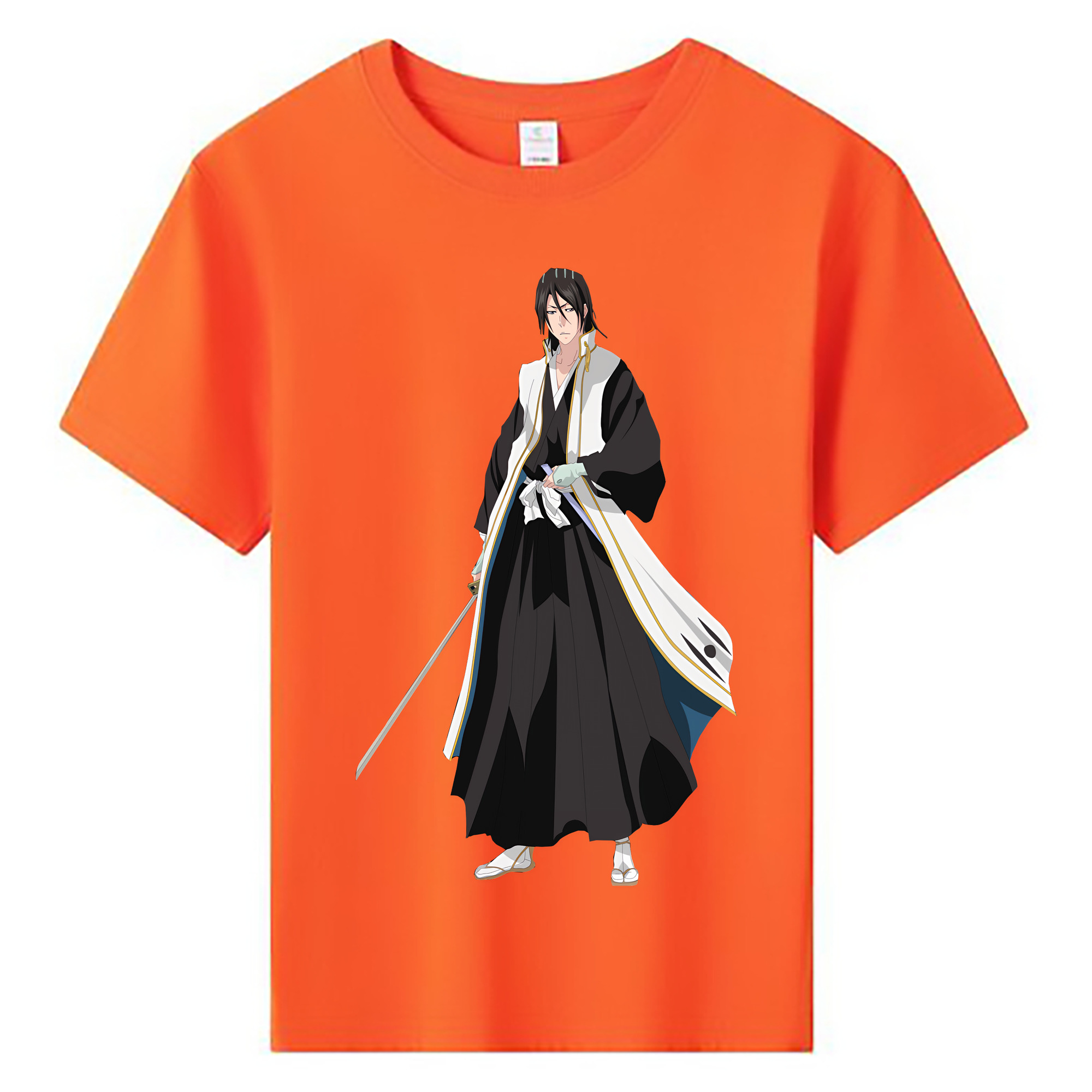 （画像用） ブリーチ くちき びゃくや BLEACH Kuchiki Byakuya 綿100％キッズTシャツ（フロントプリント）