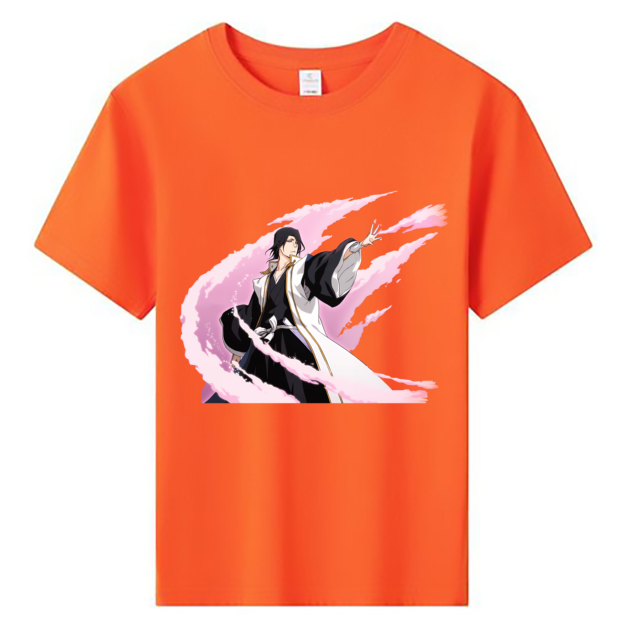 （画像用） ブリーチ くちき びゃくや BLEACH Kuchiki Byakuya 綿100％キッズTシャツ（フロントプリント）