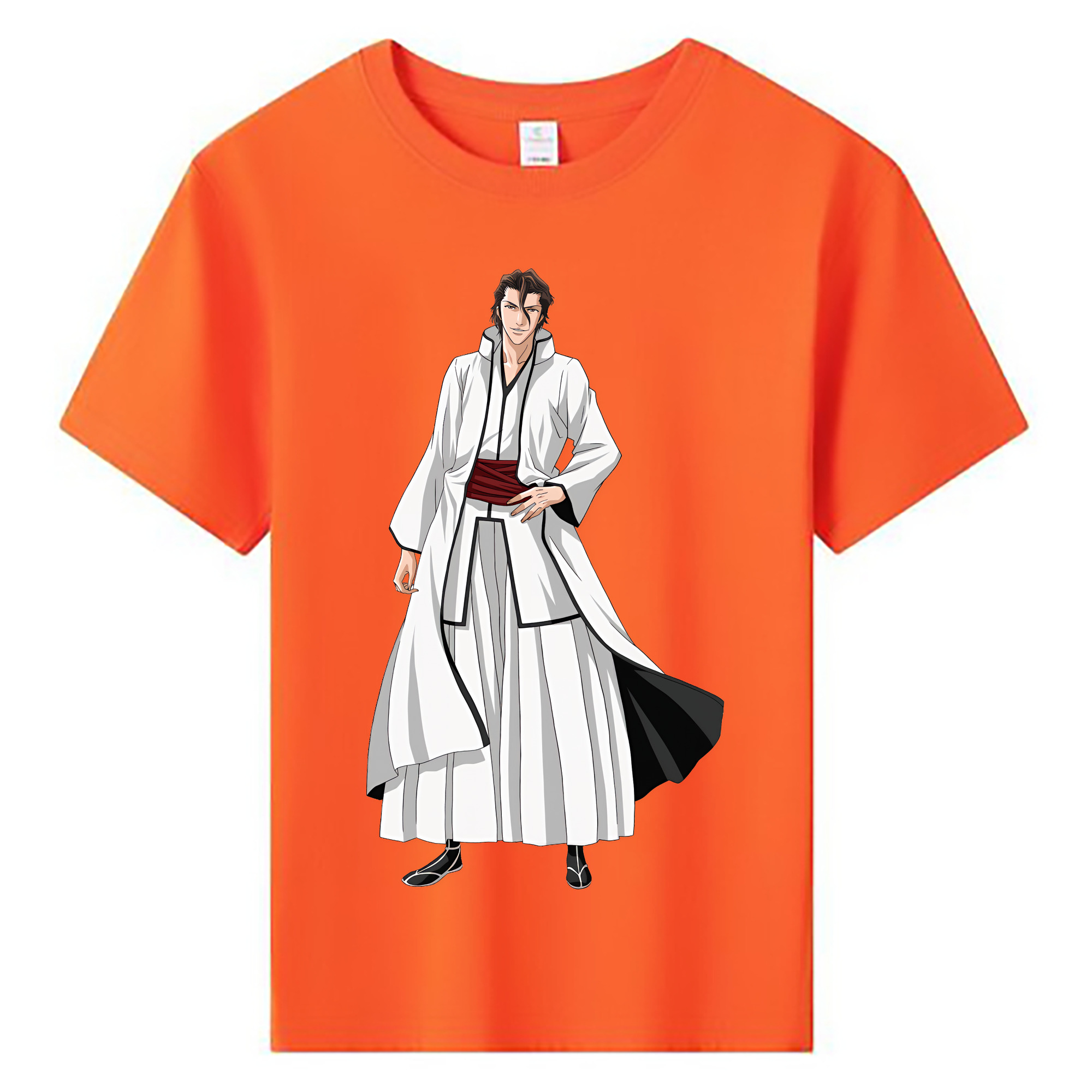 （画像用） ブリーチ 藍染 惣右介（あいぜん そうすけ） BLEACH Aizen Sousuke 綿100％キッズTシャツ（フロントプリント）