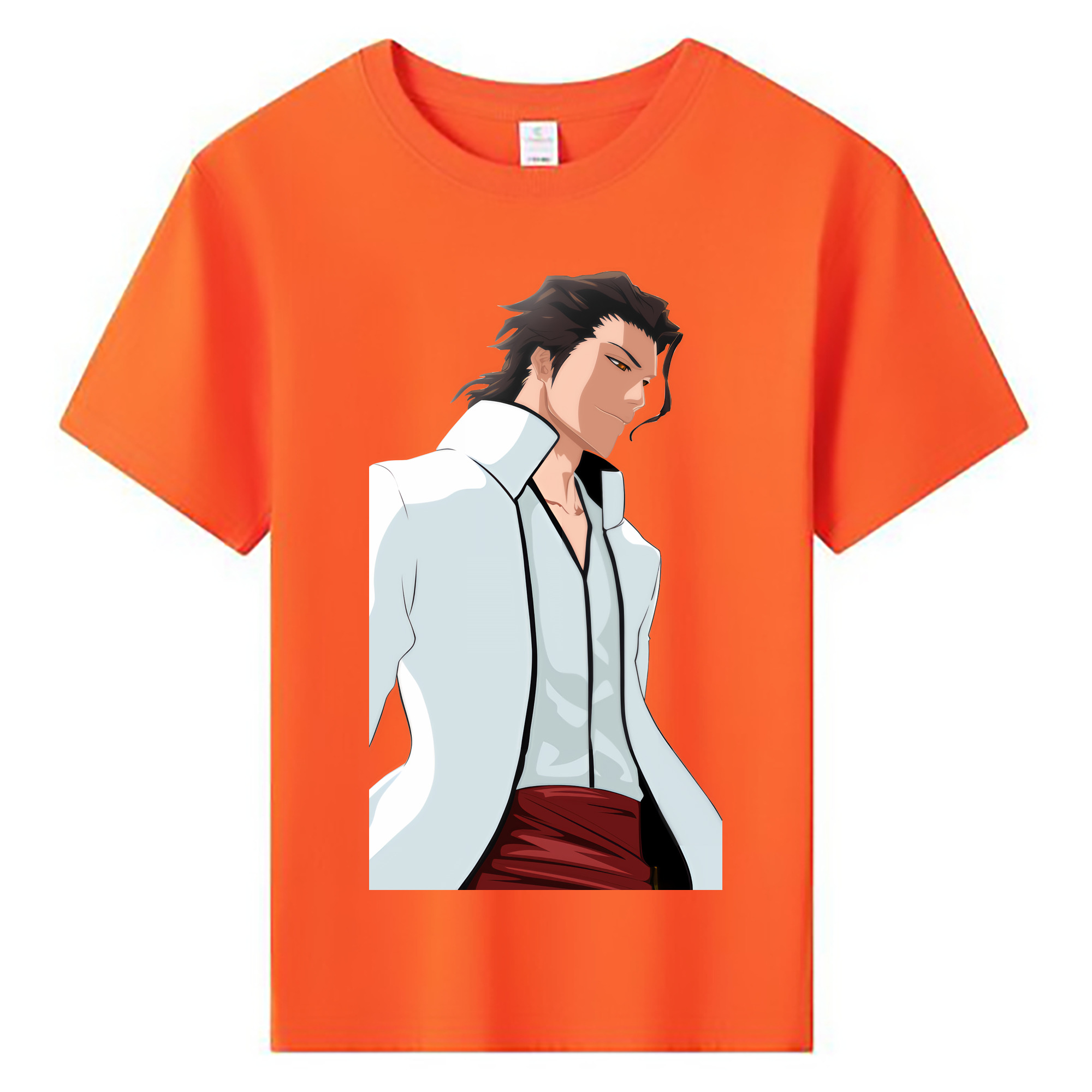 （画像用） ブリーチ 藍染 惣右介（あいぜん そうすけ） BLEACH Aizen Sousuke 綿100％キッズTシャツ（フロントプリント）