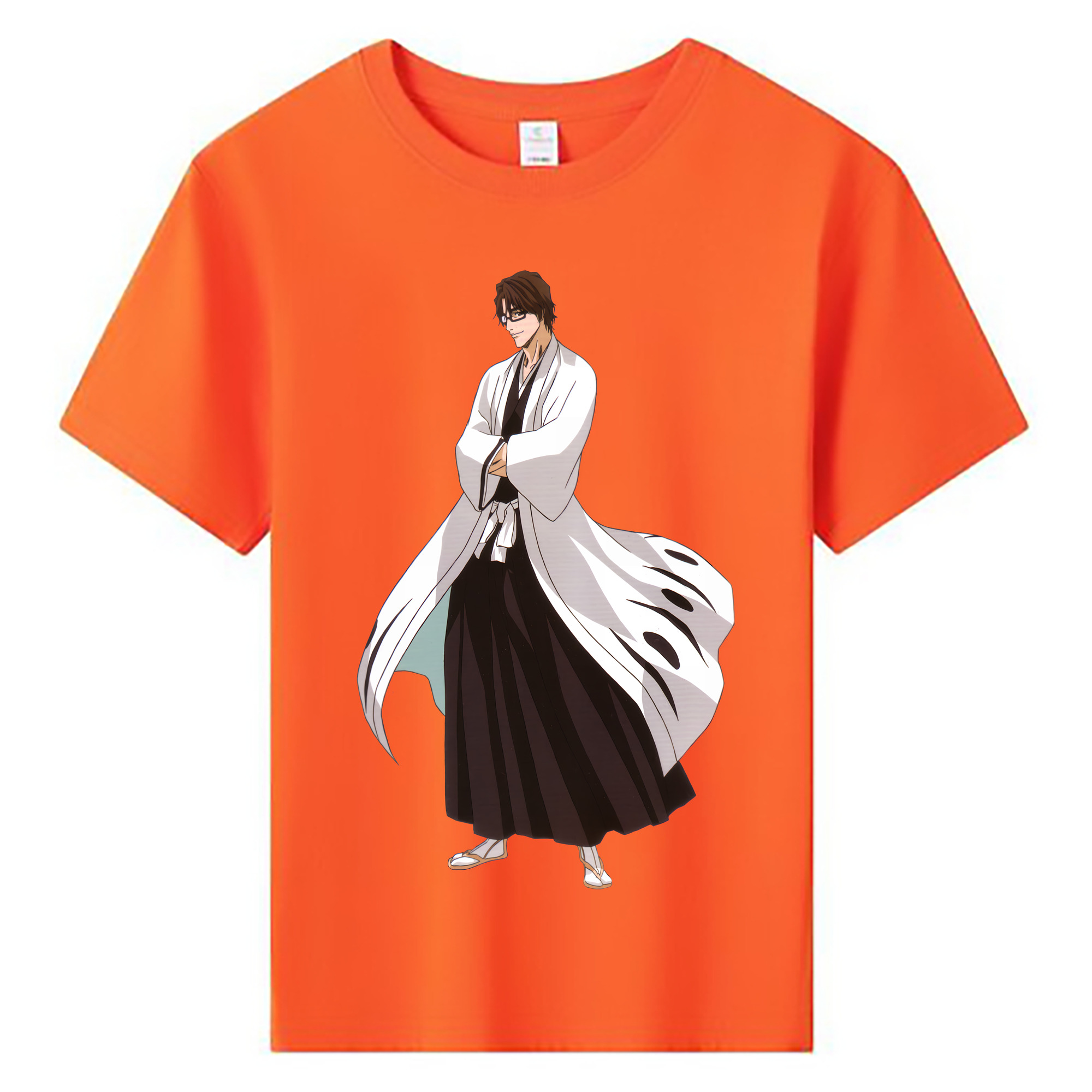 （画像用） ブリーチ 藍染 惣右介（あいぜん そうすけ） BLEACH Aizen Sousuke 綿100％キッズTシャツ（フロントプリント）