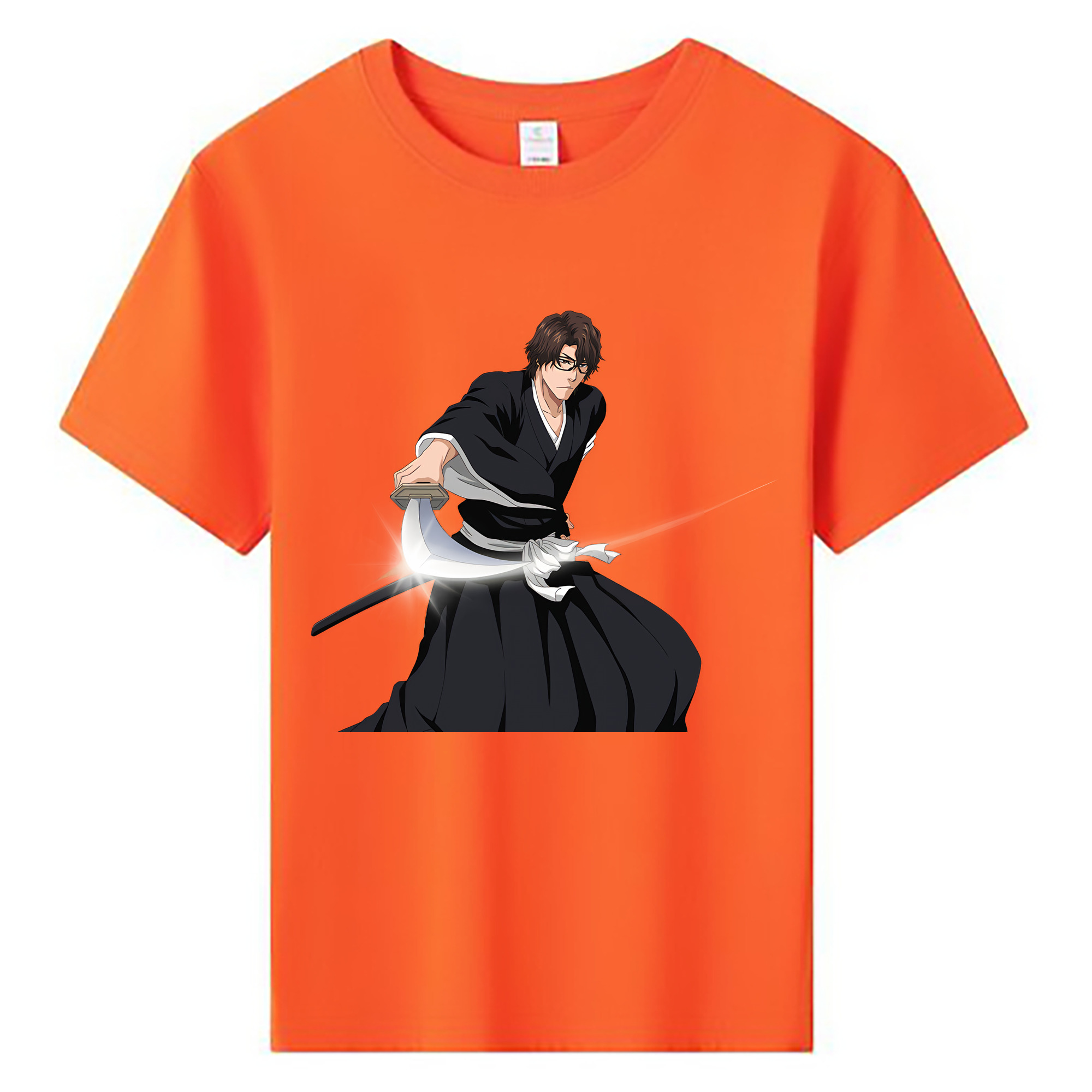 （画像用） ブリーチ 藍染 惣右介（あいぜん そうすけ） BLEACH Aizen Sousuke 綿100％キッズTシャツ（フロントプリント）