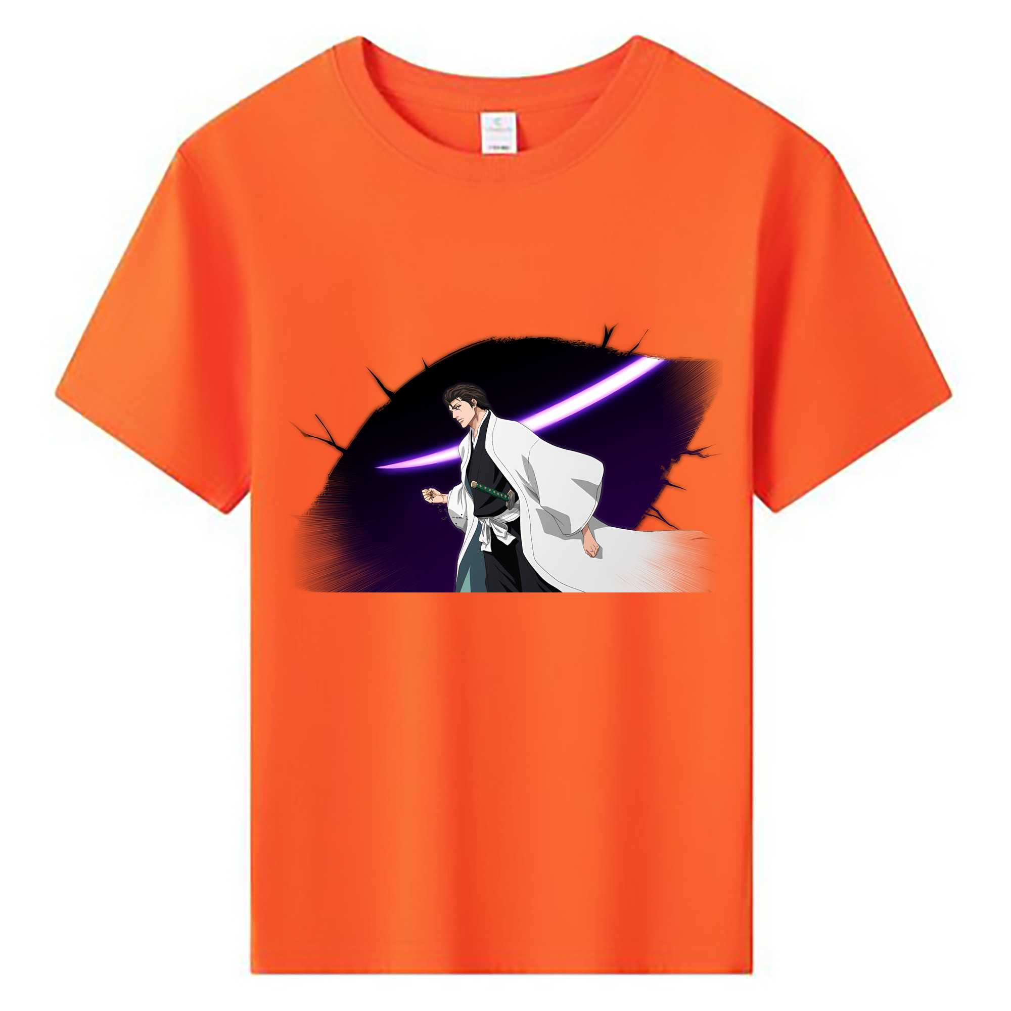 （画像用） ブリーチ 藍染 惣右介（あいぜん そうすけ） BLEACH Aizen Sousuke 綿100％キッズTシャツ（フロントプリント）