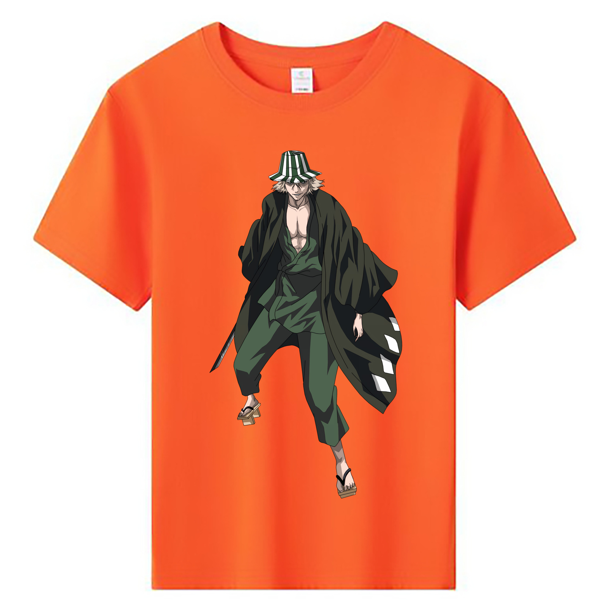 （画像用） "ブリーチ 浦原 喜助（うらはら きすけ） BLEACH Urahara Kisuke " 綿100％キッズTシャツ（フロントプリント）