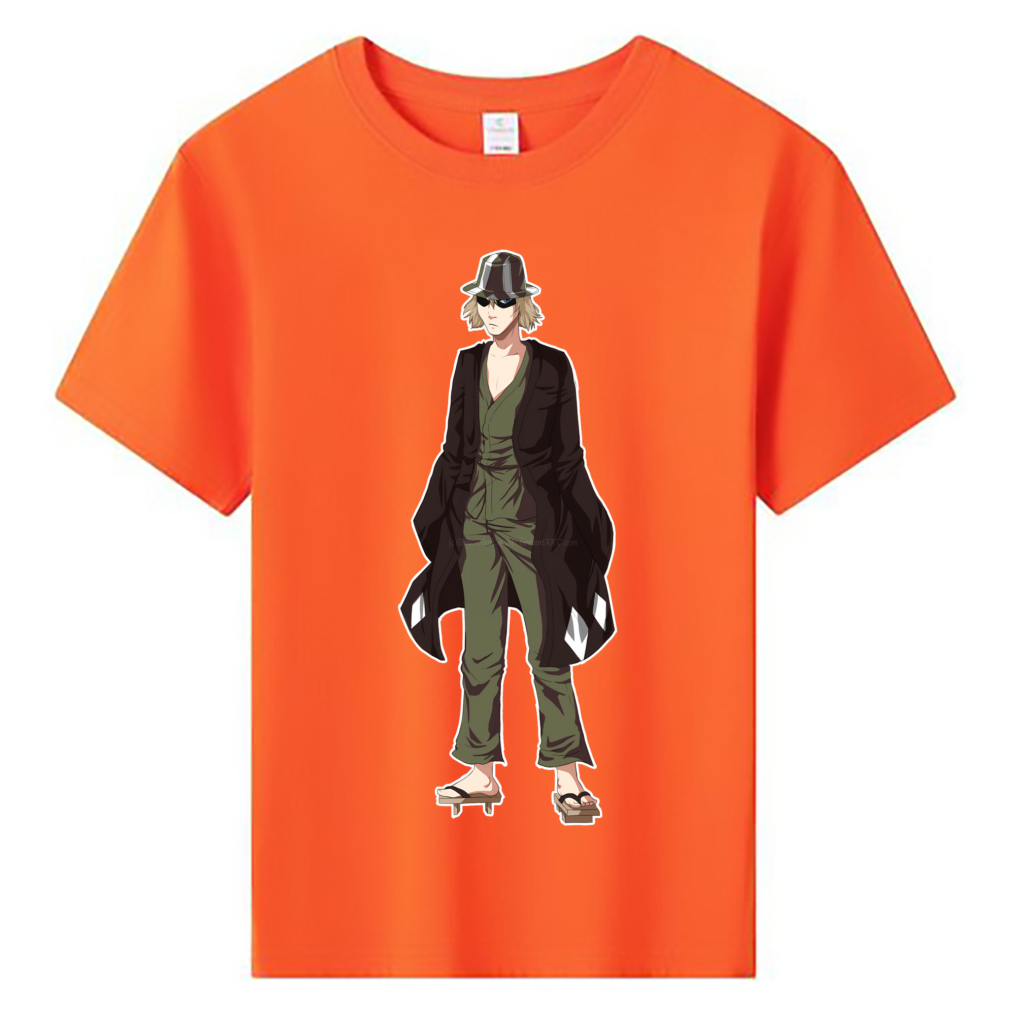 （画像用） "ブリーチ 浦原 喜助（うらはら きすけ） BLEACH Urahara Kisuke " 綿100％キッズTシャツ（フロントプリント）