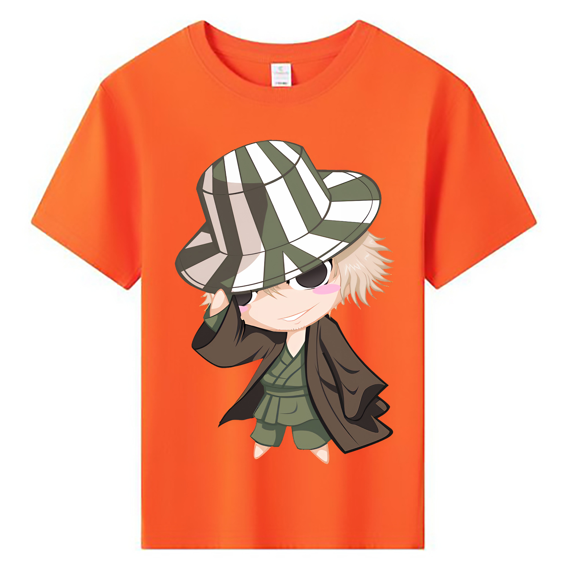 （画像用） "ブリーチ 浦原 喜助（うらはら きすけ） BLEACH Urahara Kisuke " 綿100％キッズTシャツ（フロントプリント）
