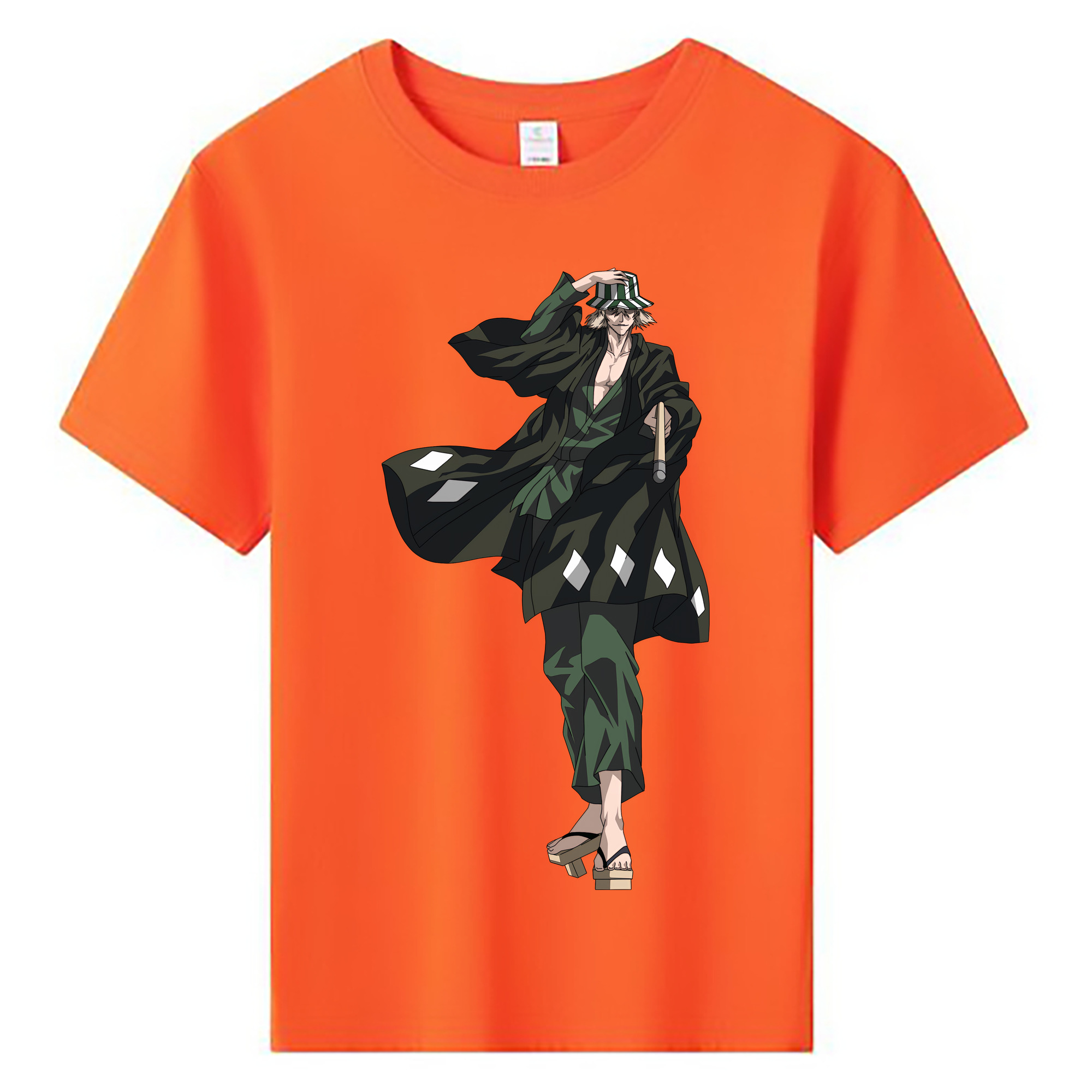 （画像用） "ブリーチ 浦原 喜助（うらはら きすけ） BLEACH Urahara Kisuke " 綿100％キッズTシャツ（フロントプリント）