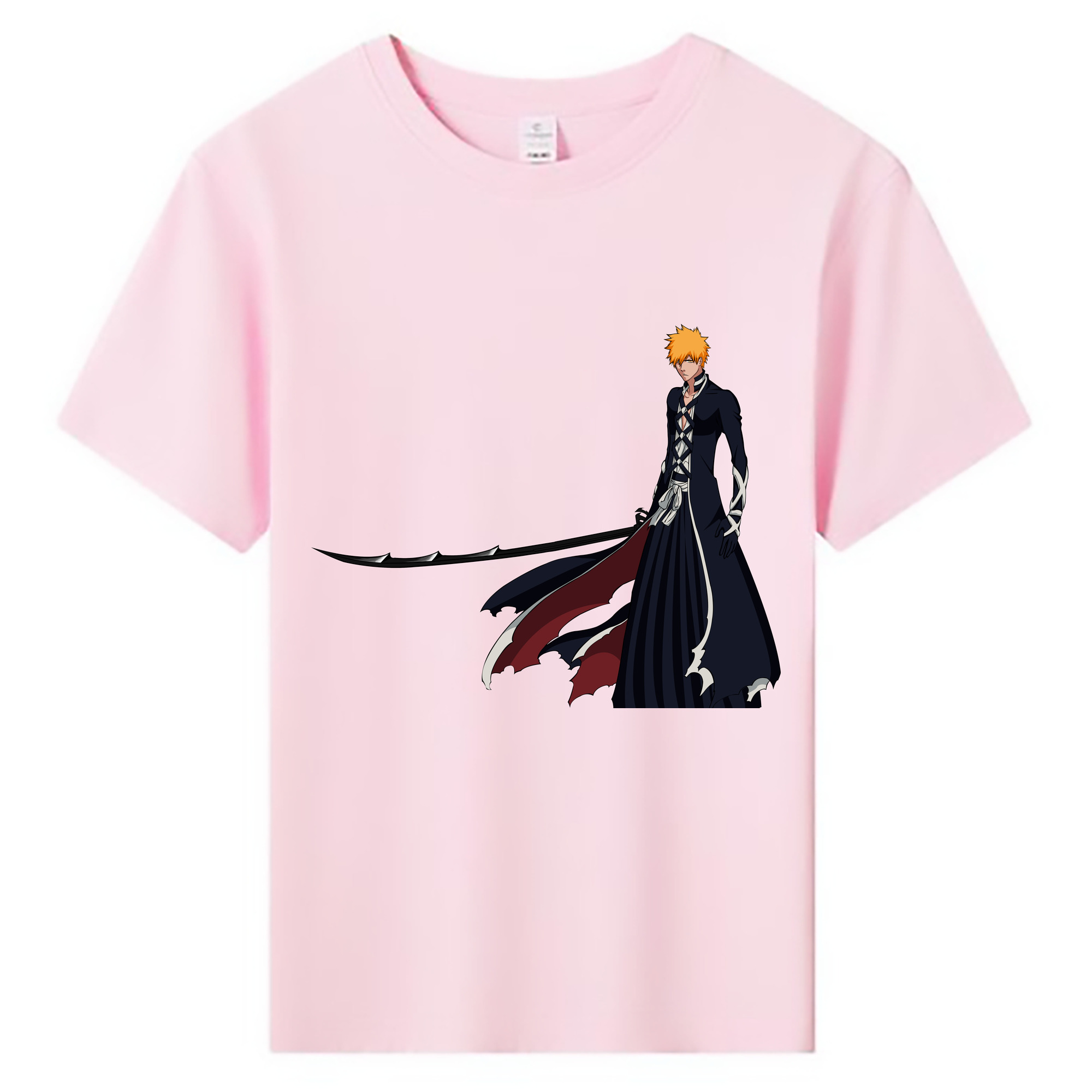 （画像用） ブリーチ 黒崎一護（くろさき いちご）BLEACH Kurosaki Ichigo 綿100％キッズTシャツ（フロントプリント）