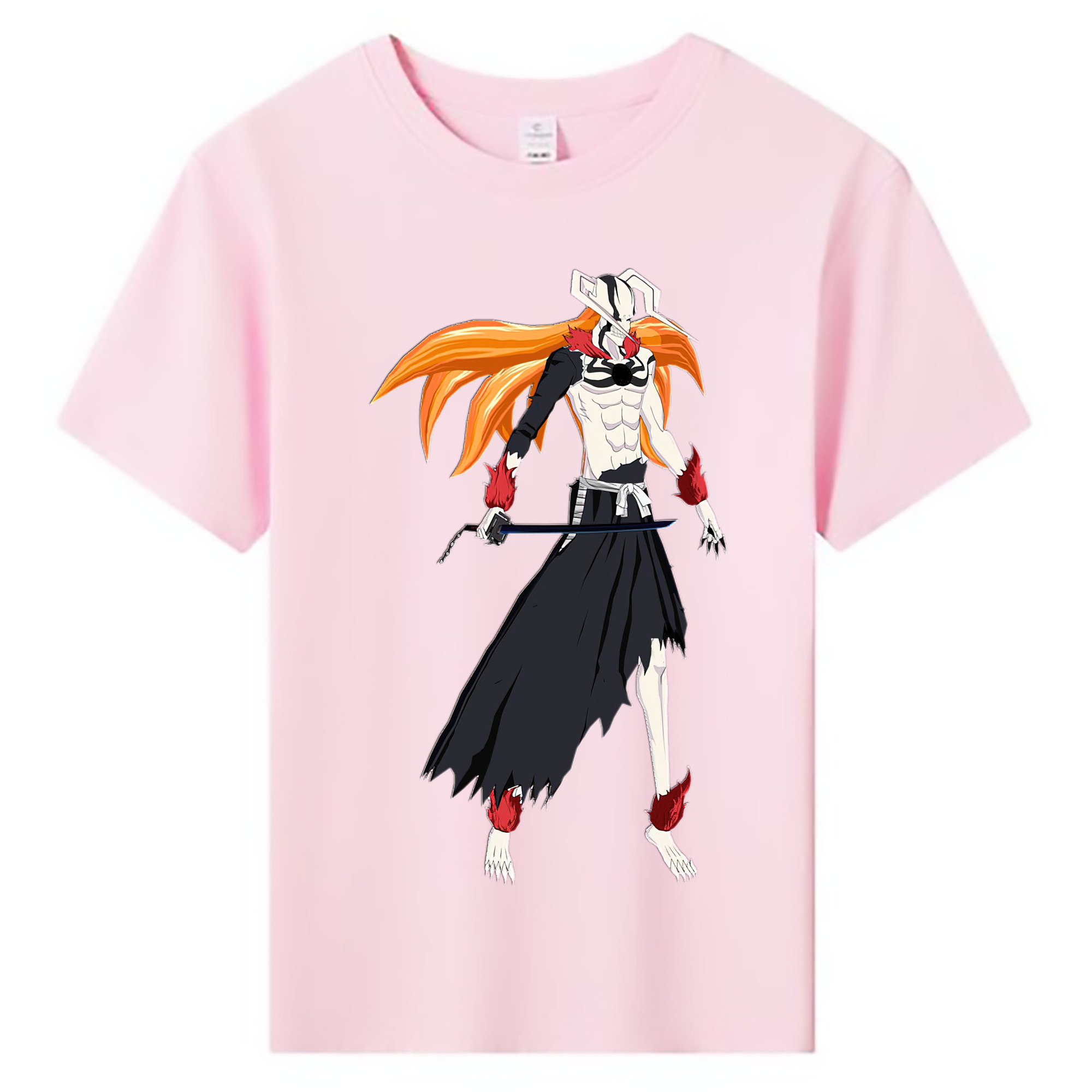 （画像用） ブリーチ 黒崎一護（くろさき いちご）BLEACH Kurosaki Ichigo 綿100％キッズTシャツ（フロントプリント）