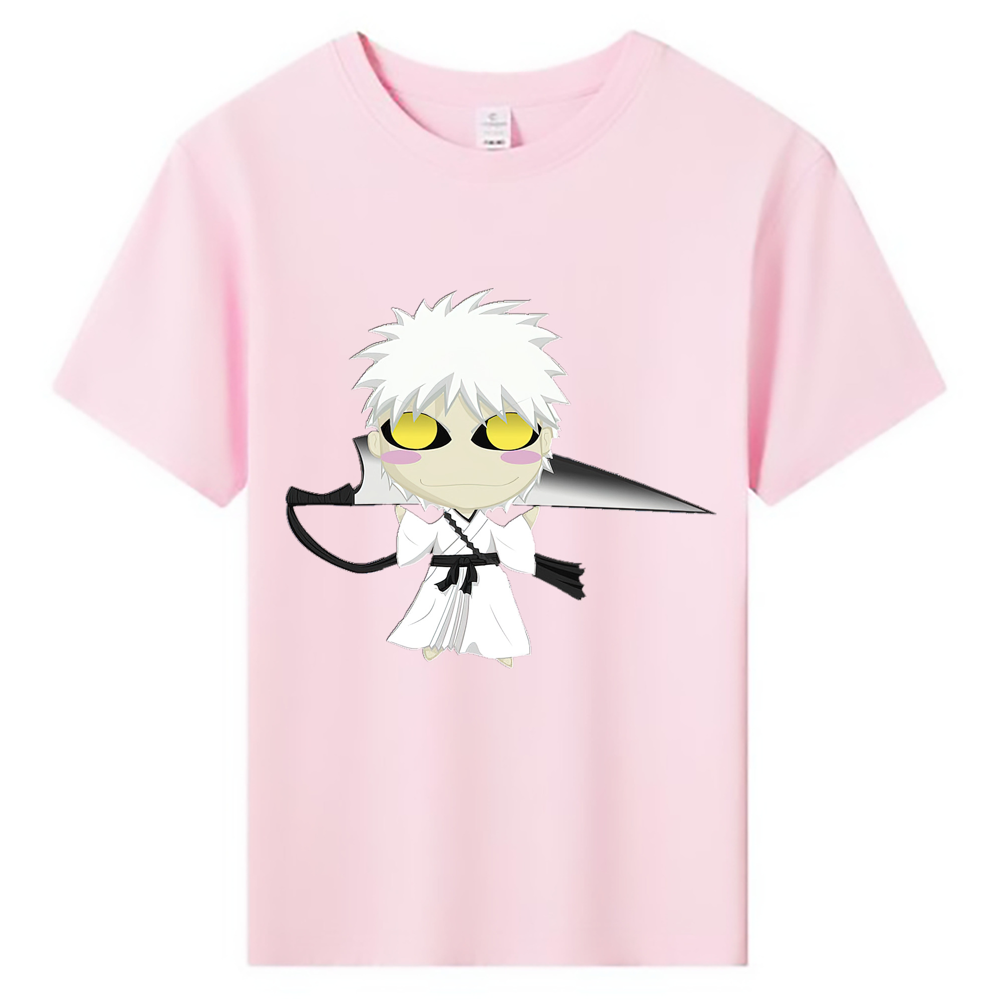 （画像用） ブリーチ 黒崎一護（くろさき いちご）BLEACH Kurosaki Ichigo 綿100％キッズTシャツ（フロントプリント）