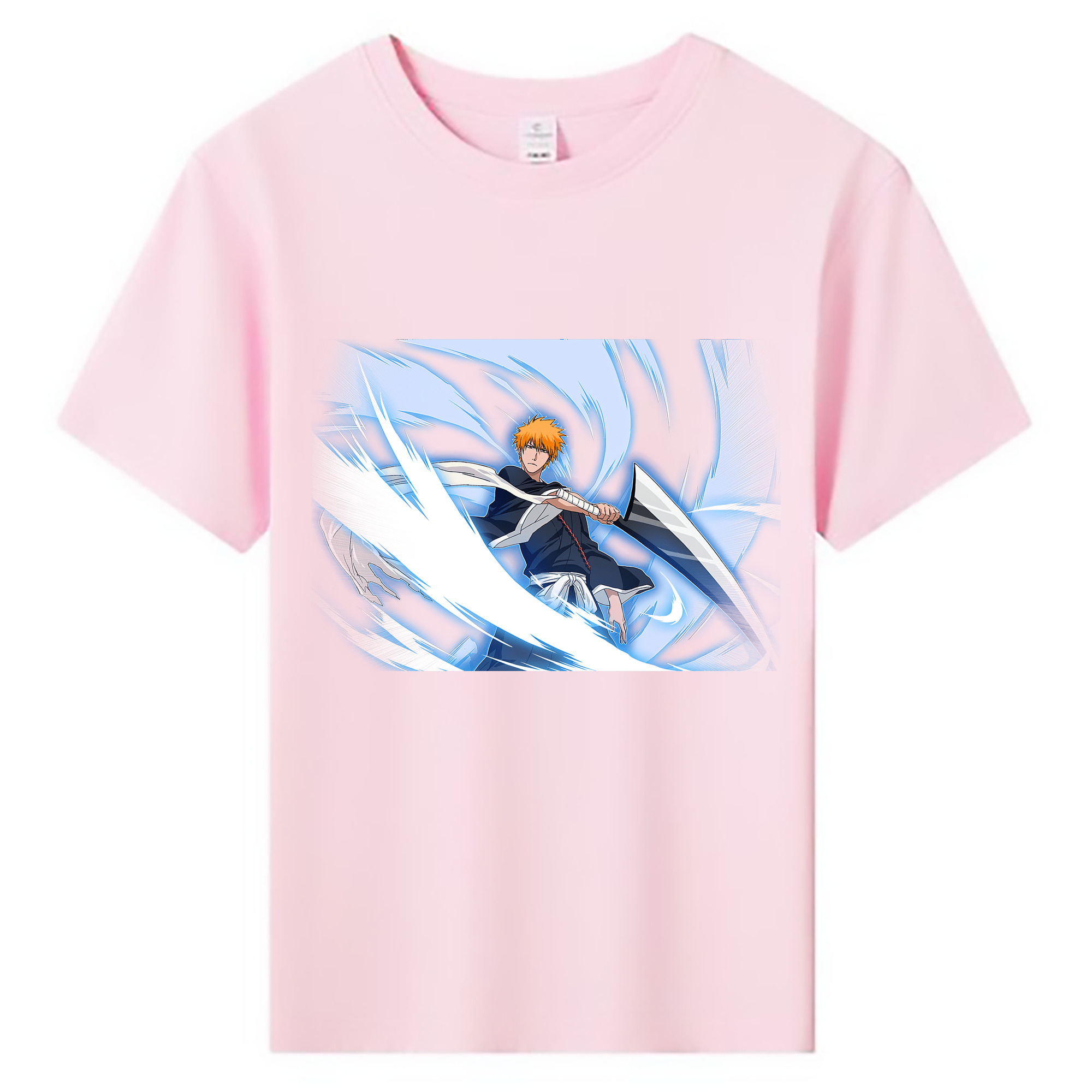 （画像用） ブリーチ 黒崎一護（くろさき いちご）BLEACH Kurosaki Ichigo 綿100％キッズTシャツ（フロントプリント）
