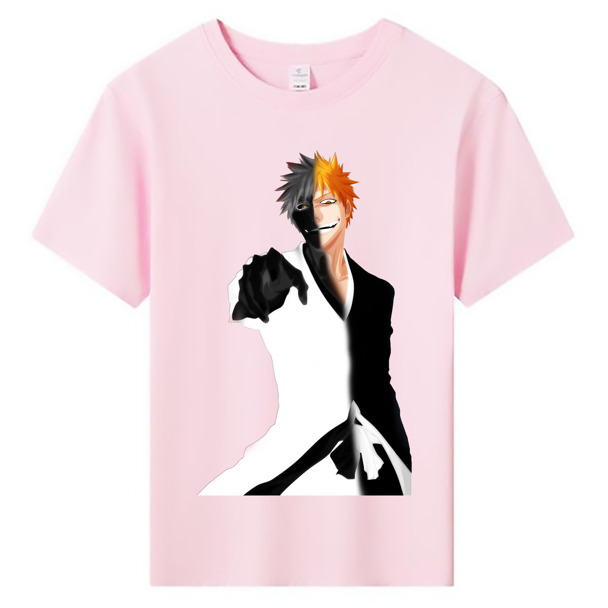 （画像用） ブリーチ 黒崎一護（くろさき いちご）BLEACH Kurosaki Ichigo 綿100％キッズTシャツ（フロントプリント）