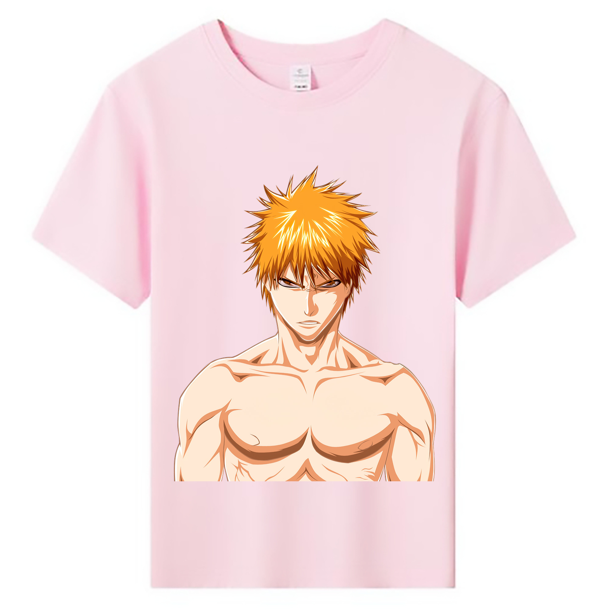 （画像用） ブリーチ 黒崎一護（くろさき いちご）BLEACH Kurosaki Ichigo 綿100％キッズTシャツ（フロントプリント）