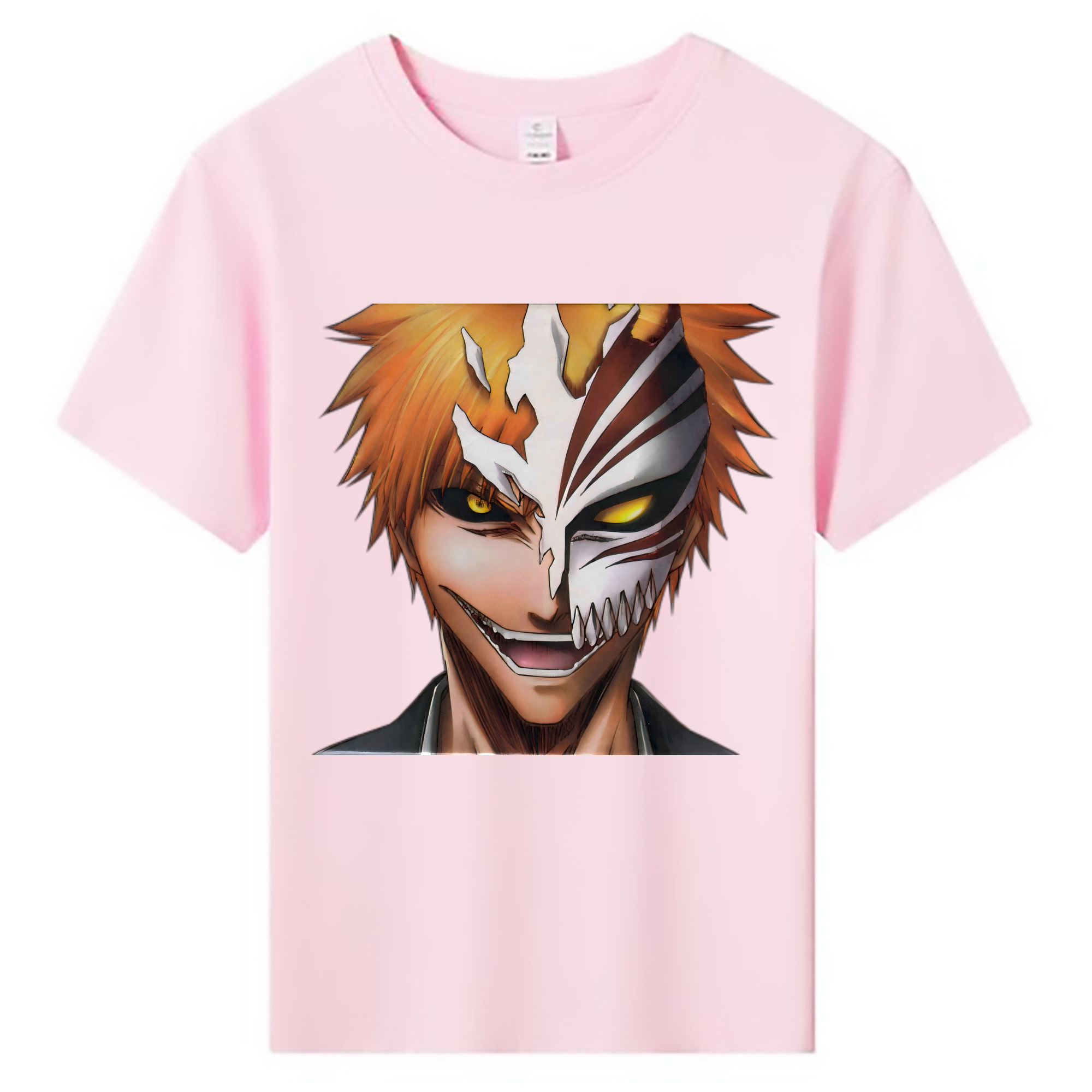 （画像用） ブリーチ 黒崎一護（くろさき いちご）BLEACH Kurosaki Ichigo 綿100％キッズTシャツ（フロントプリント）