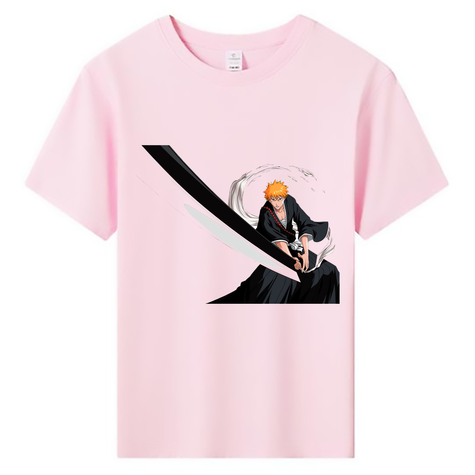 （画像用） ブリーチ 黒崎一護（くろさき いちご）BLEACH Kurosaki Ichigo 綿100％キッズTシャツ（フロントプリント）
