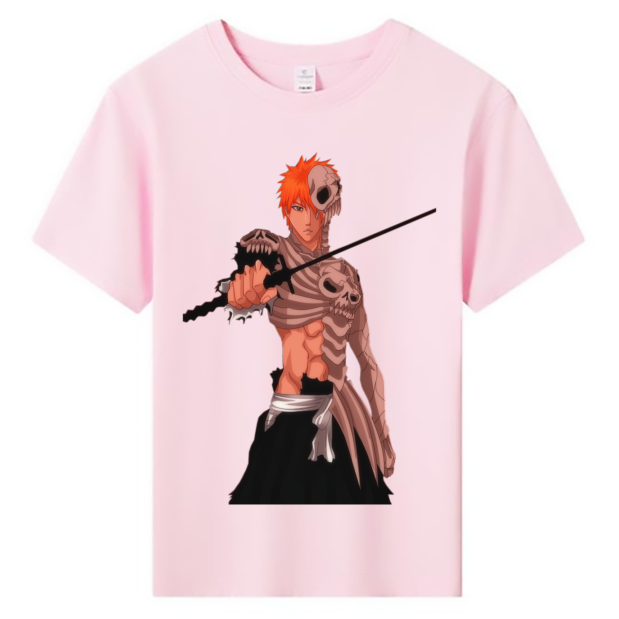 （画像用） ブリーチ 黒崎一護（くろさき いちご）BLEACH Kurosaki Ichigo 綿100％キッズTシャツ（フロントプリント）
