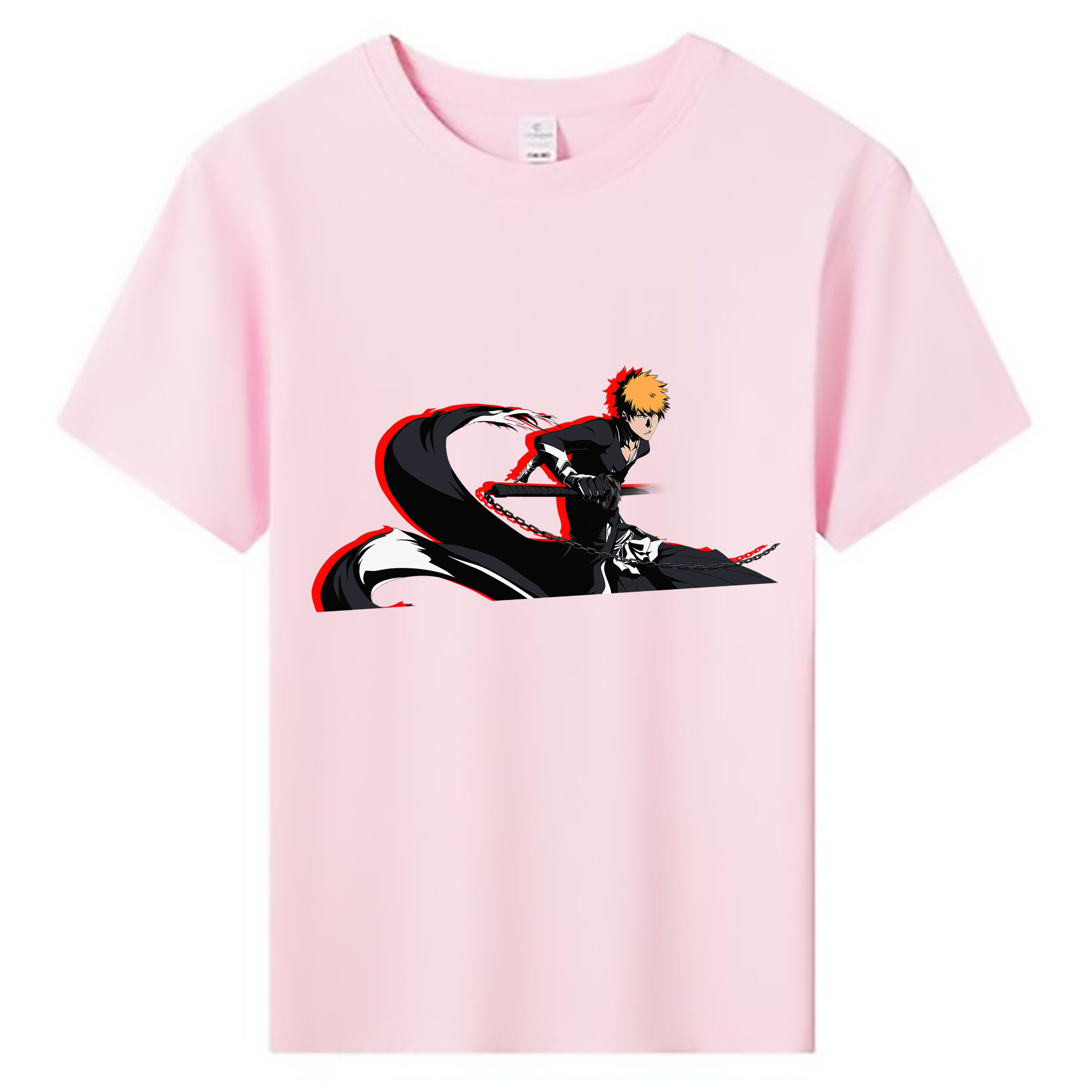 （画像用） ブリーチ 黒崎一護（くろさき いちご）BLEACH Kurosaki Ichigo 綿100％キッズTシャツ（フロントプリント）