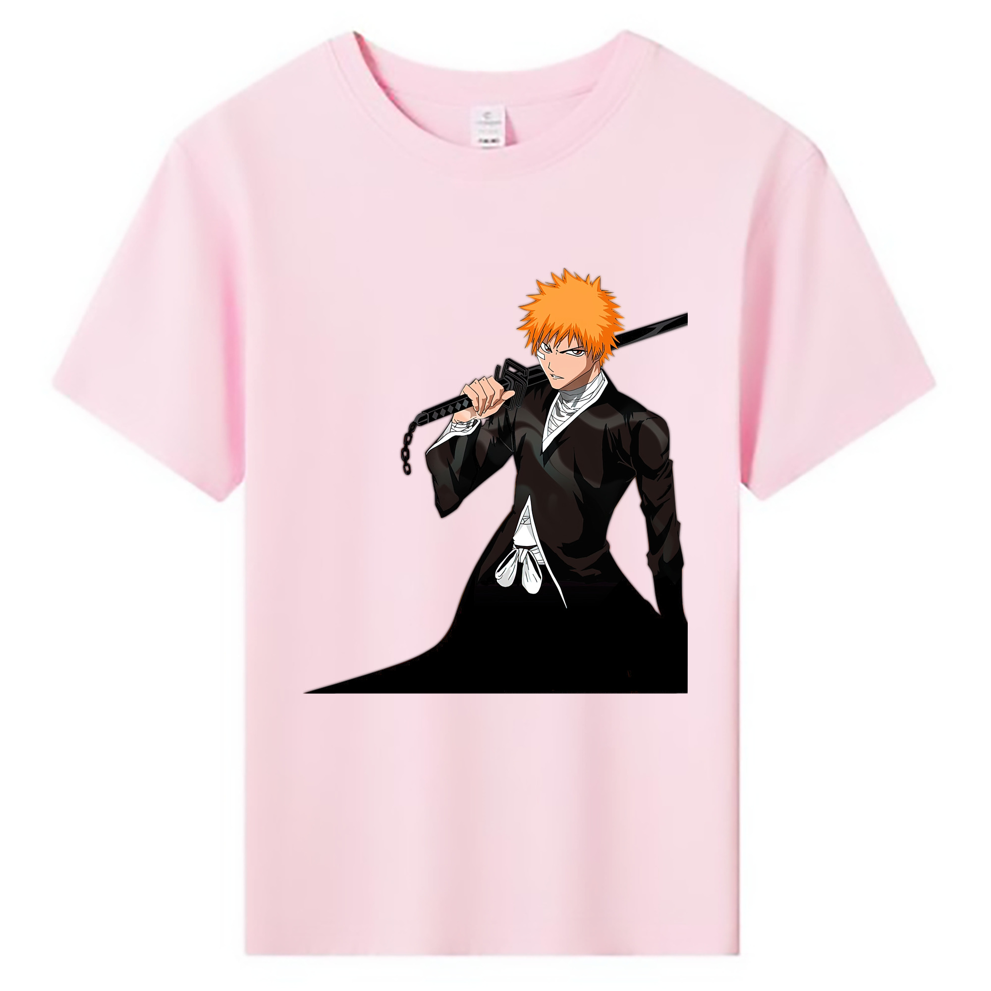 （画像用） ブリーチ 黒崎一護（くろさき いちご）BLEACH Kurosaki Ichigo 綿100％キッズTシャツ（フロントプリント）