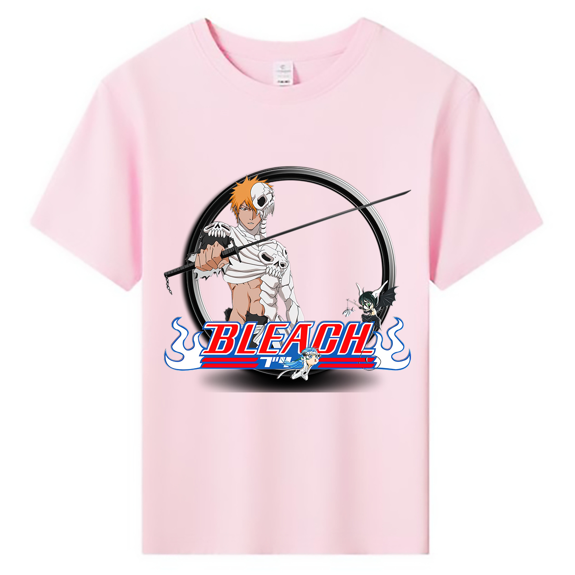（画像用） ブリーチ 黒崎一護（くろさき いちご）BLEACH Kurosaki Ichigo 綿100％キッズTシャツ（フロントプリント）