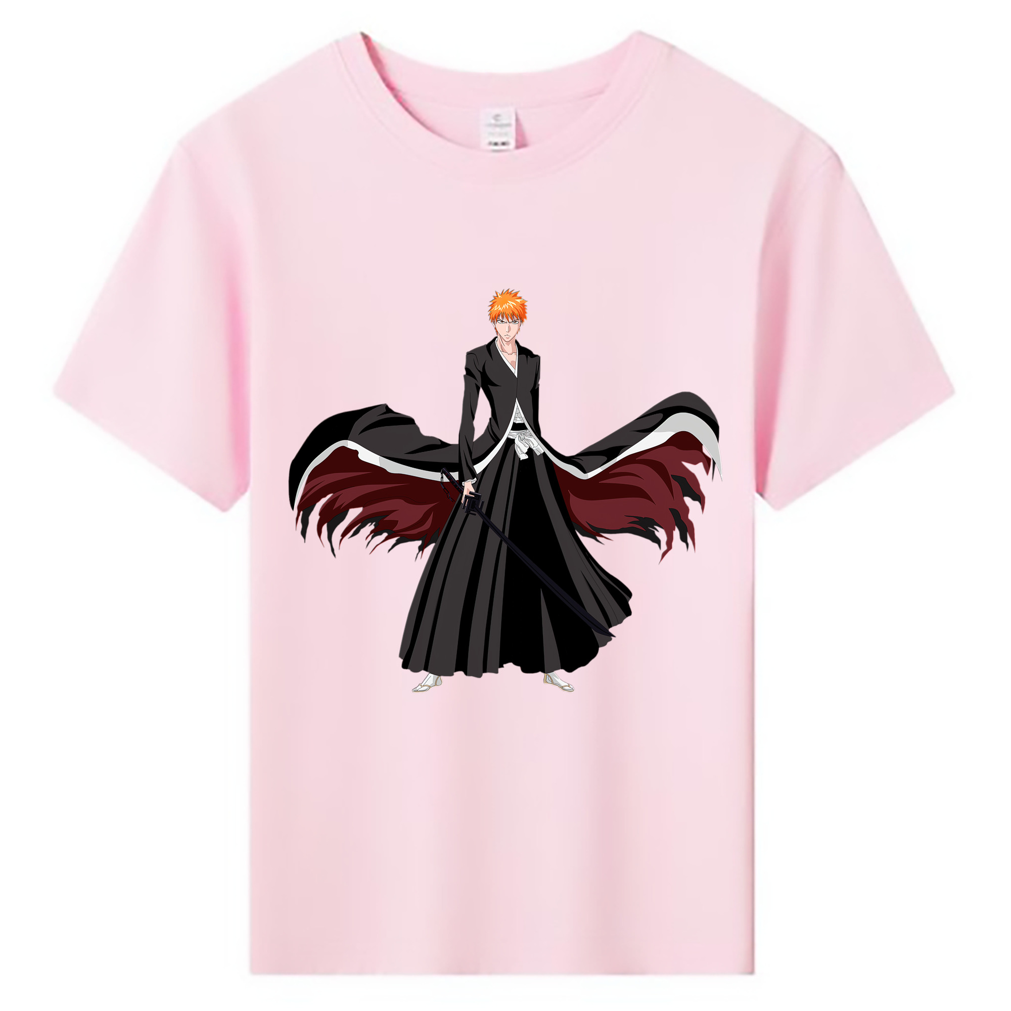 （画像用） ブリーチ 黒崎一護（くろさき いちご）BLEACH Kurosaki Ichigo 綿100％キッズTシャツ（フロントプリント）