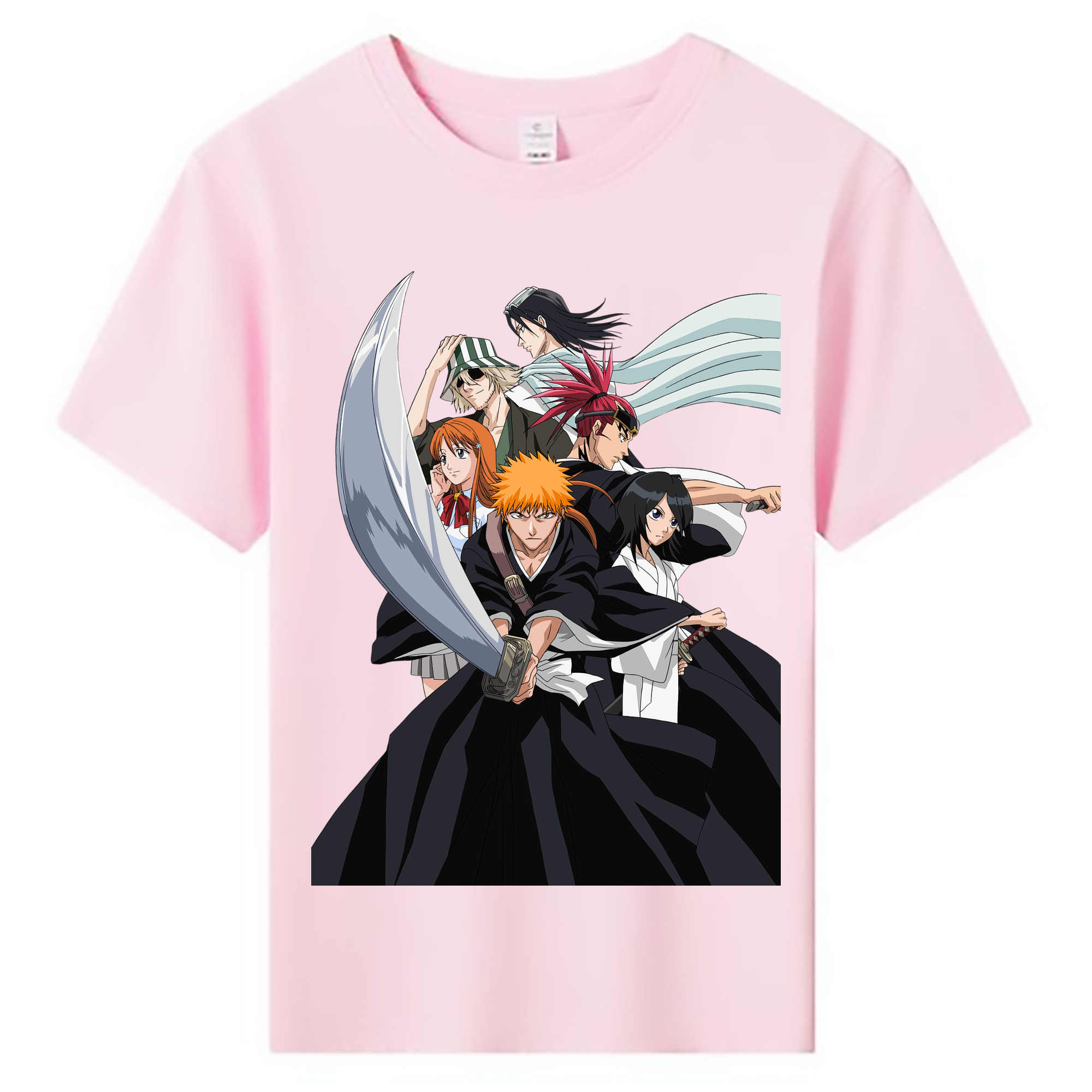 （画像用） ブリーチ 黒崎一護（くろさき いちご）BLEACH Kurosaki Ichigo 綿100％キッズTシャツ（フロントプリント）