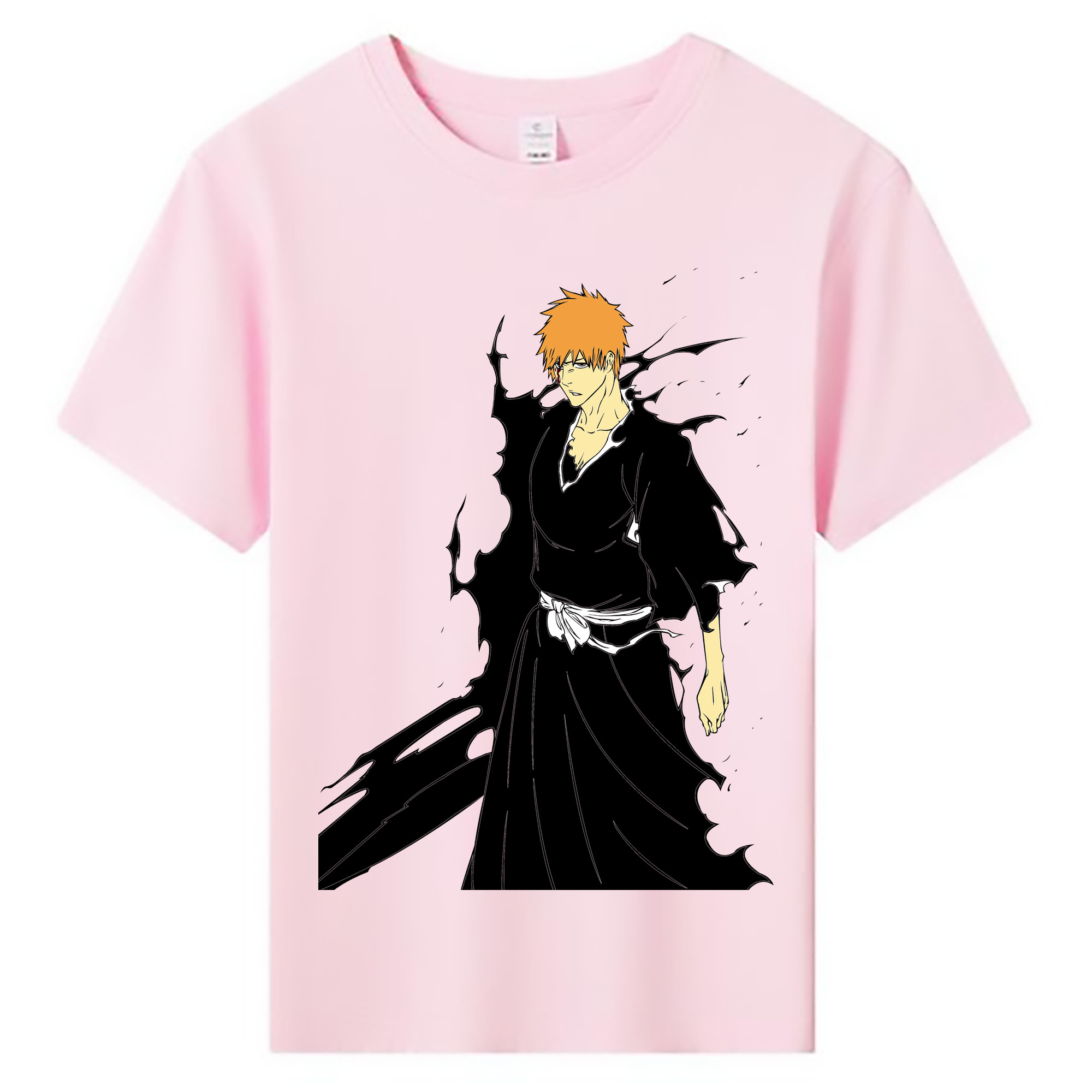 （画像用） ブリーチ 黒崎一護（くろさき いちご）BLEACH Kurosaki Ichigo 綿100％キッズTシャツ（フロントプリント）