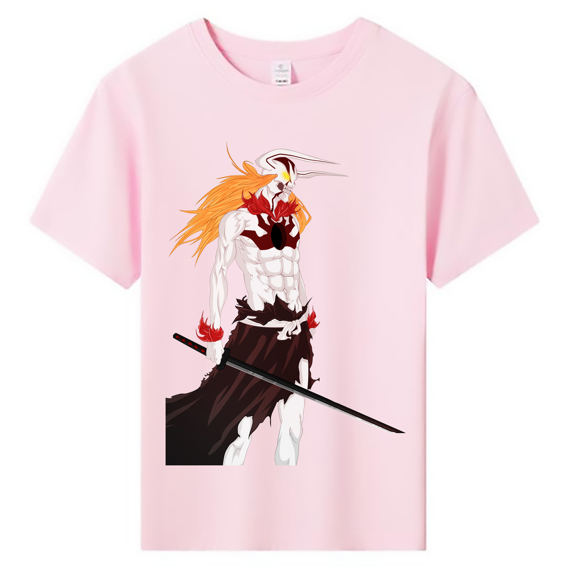 （画像用） ブリーチ 黒崎一護（くろさき いちご）BLEACH Kurosaki Ichigo 綿100％キッズTシャツ（フロントプリント）
