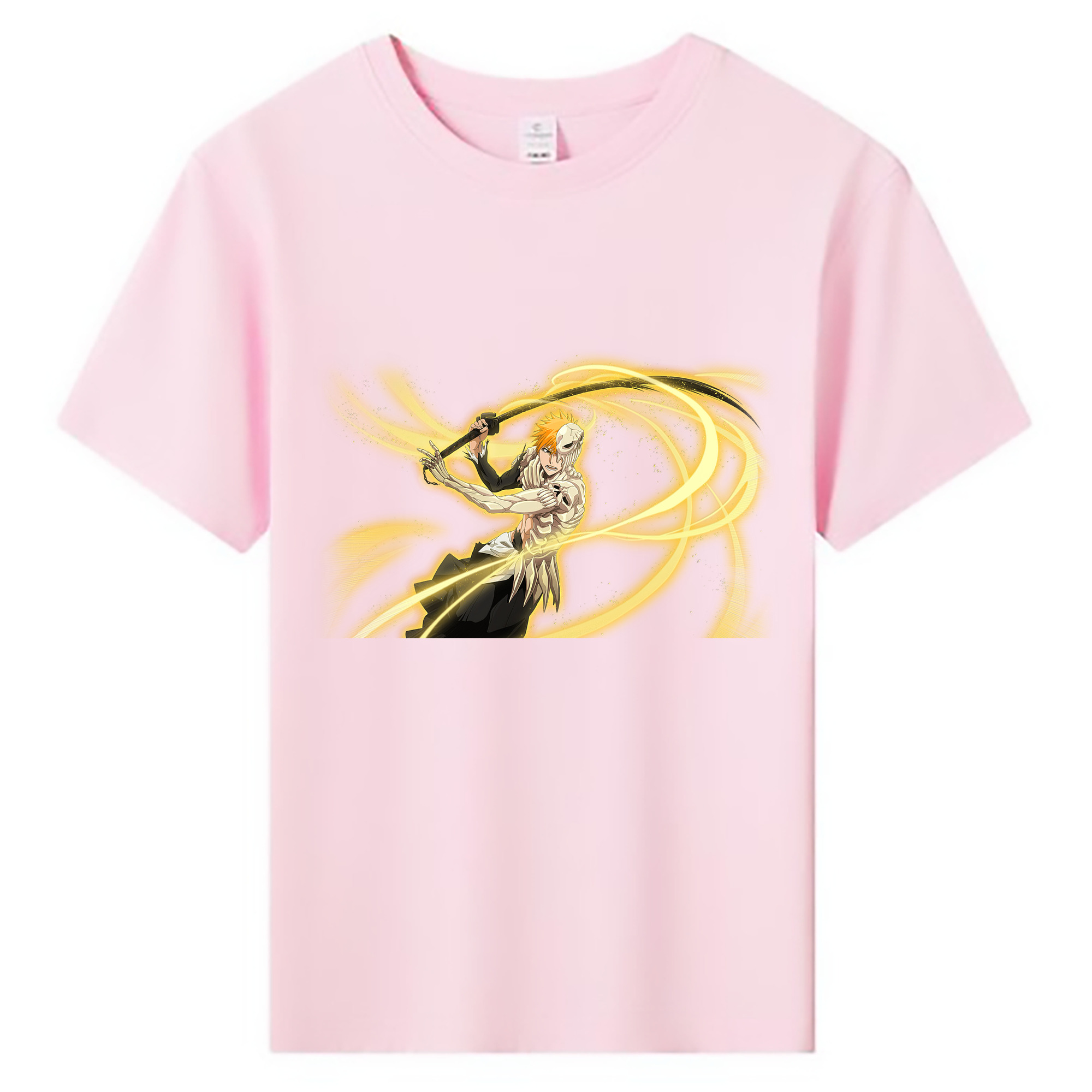 （画像用） ブリーチ 黒崎一護（くろさき いちご）BLEACH Kurosaki Ichigo 綿100％キッズTシャツ（フロントプリント）
