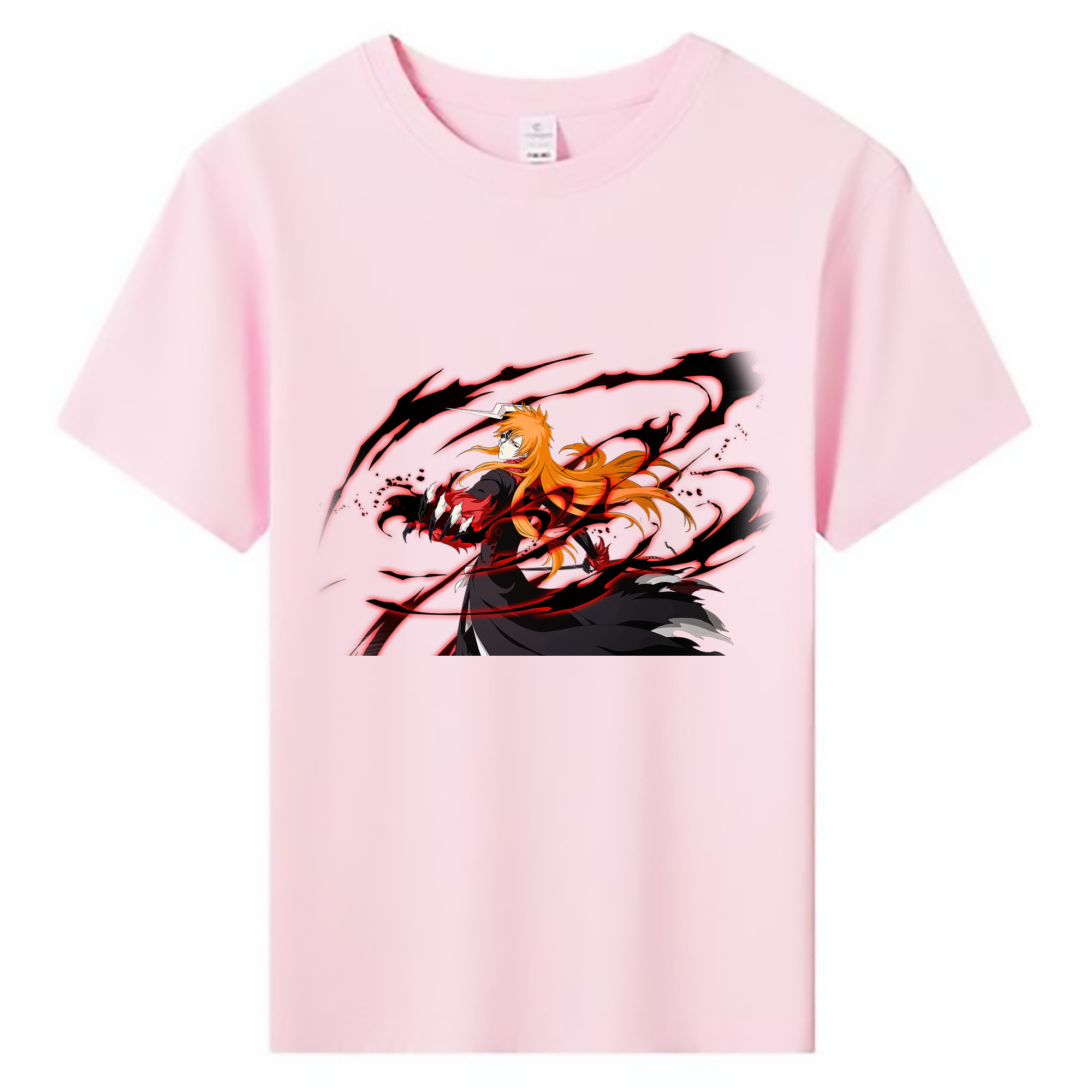 （画像用） ブリーチ 黒崎一護（くろさき いちご）BLEACH Kurosaki Ichigo 綿100％キッズTシャツ（フロントプリント）