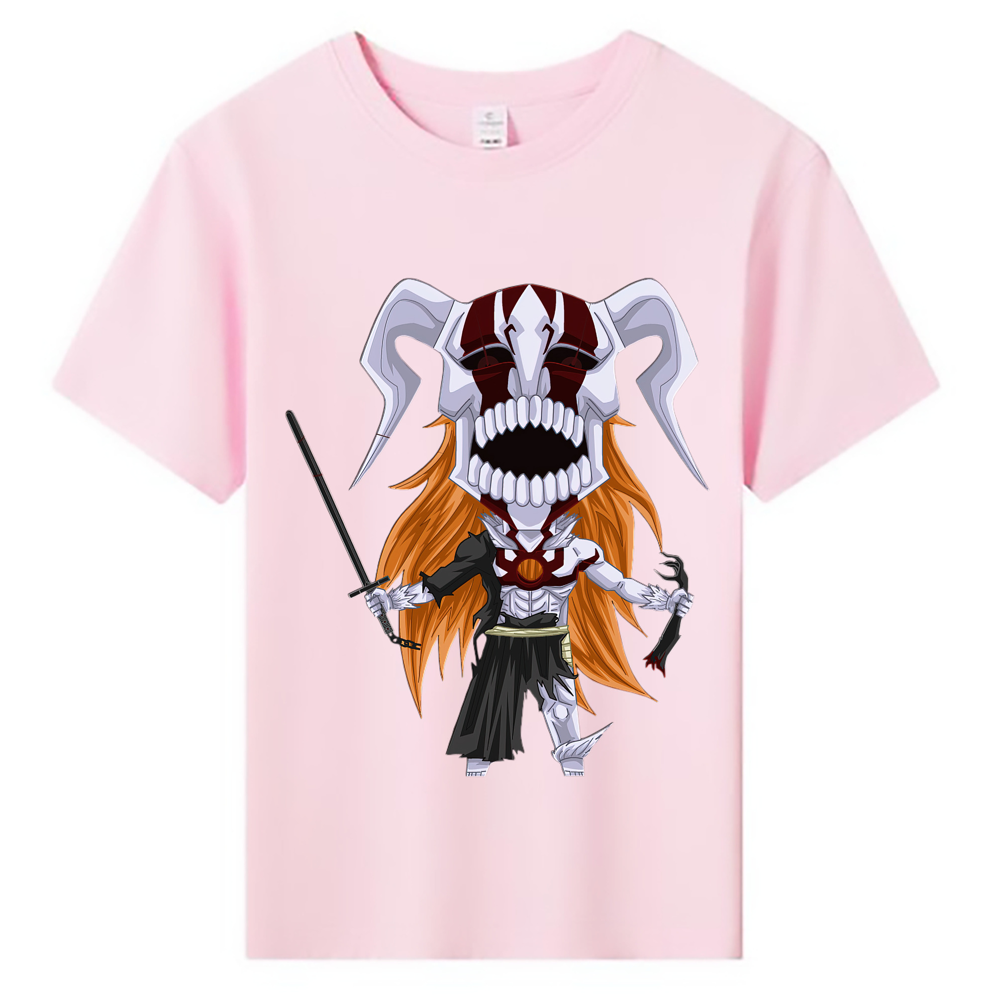 （画像用） ブリーチ 黒崎一護（くろさき いちご）BLEACH Kurosaki Ichigo 綿100％キッズTシャツ（フロントプリント）